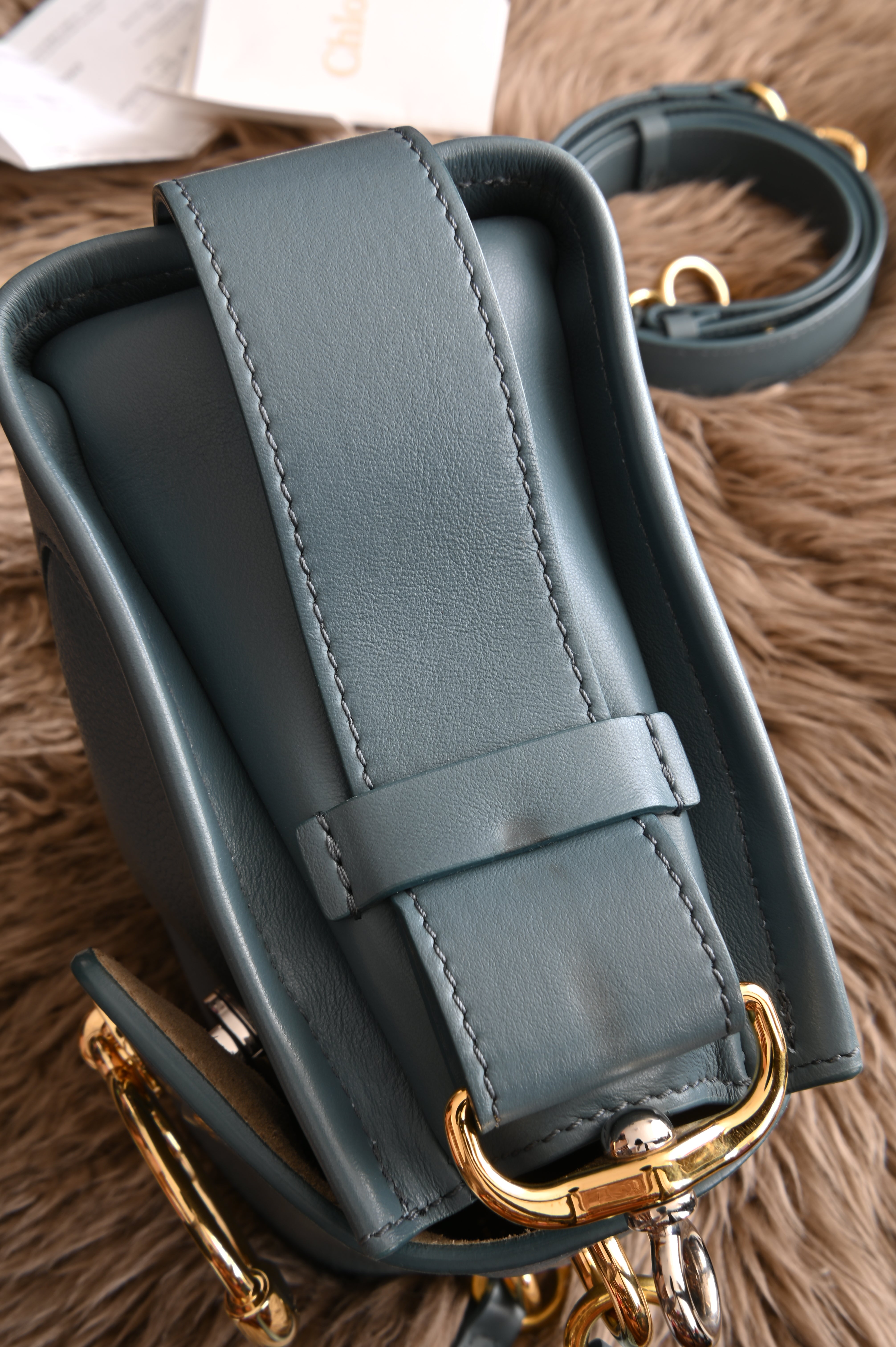 Chloe Tess Day Bag in Teal Blue