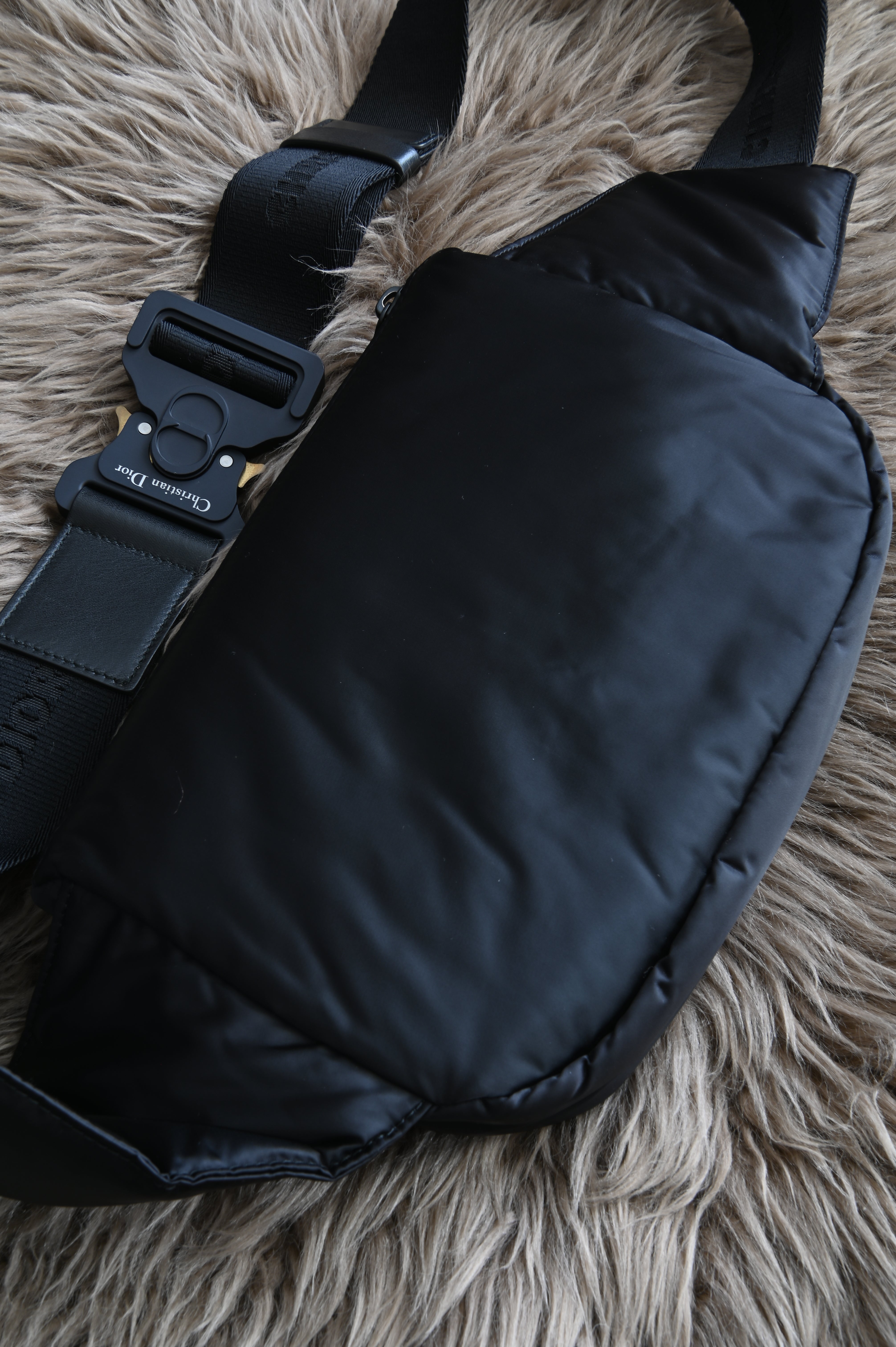 Dior Homme Saddle body belt bag in black nylon