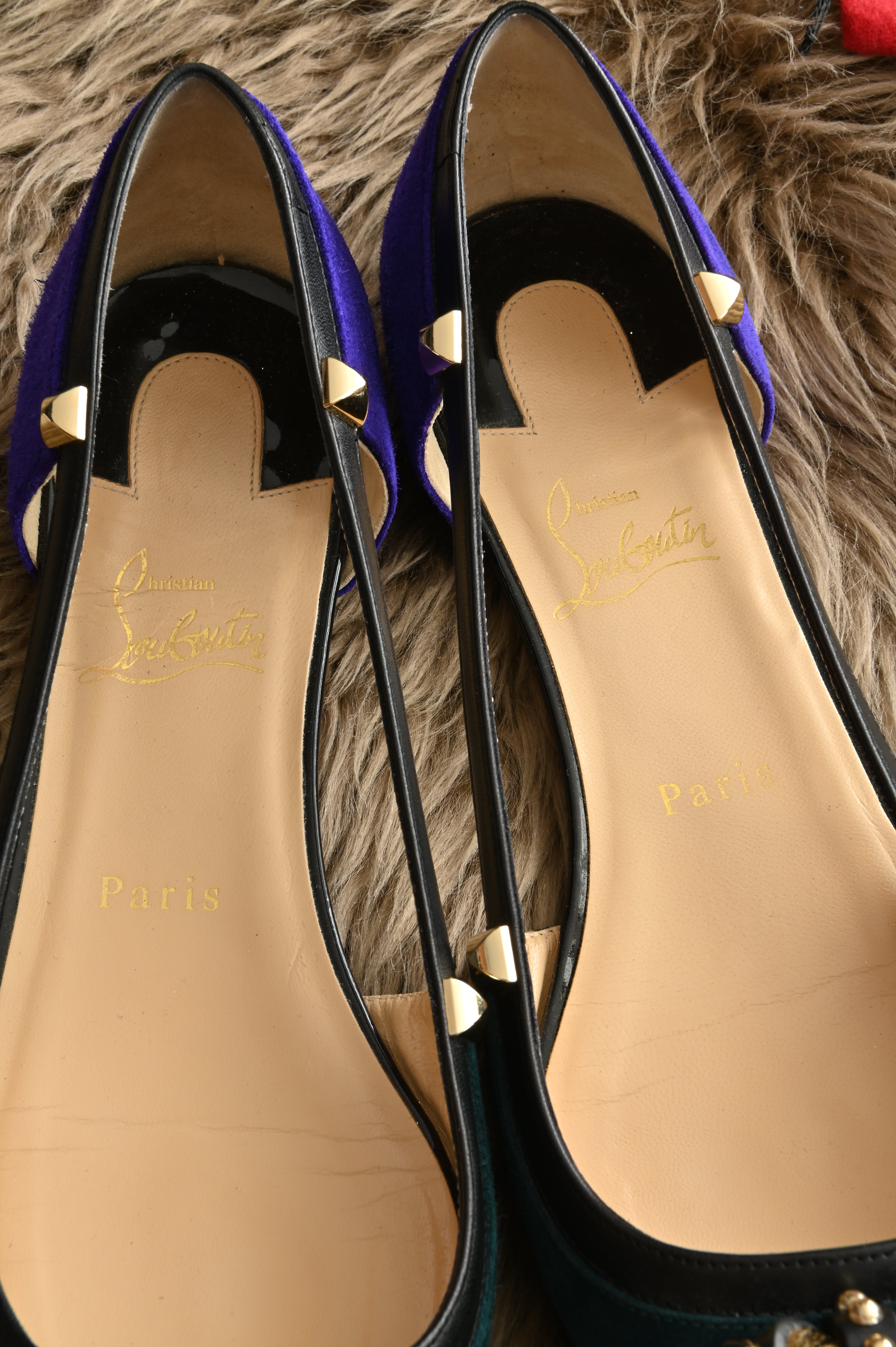 Christian Louboutin Tudor Young Embellished pointed Flats