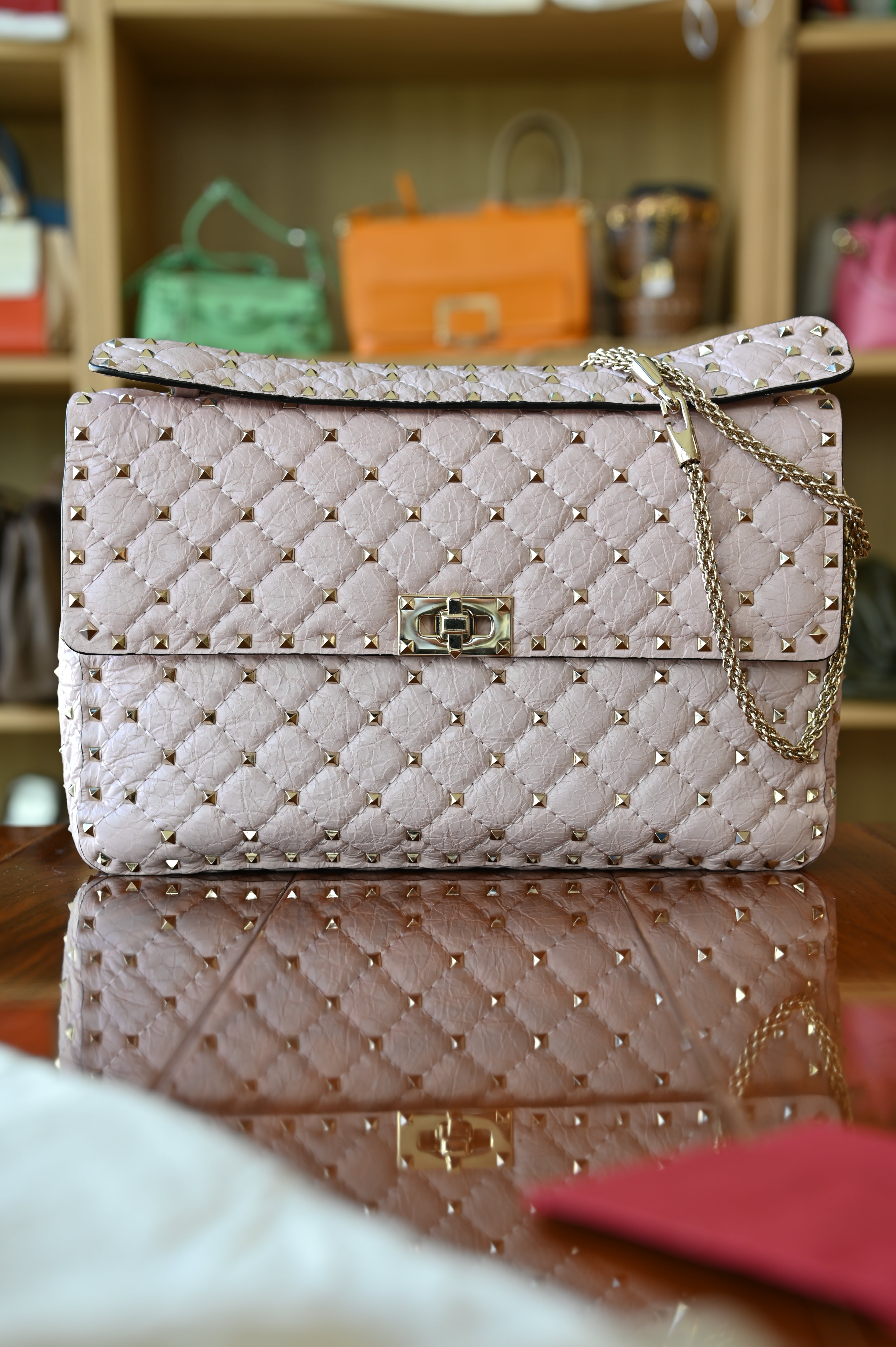 Valentino Garavani Pink Rockstud Bag