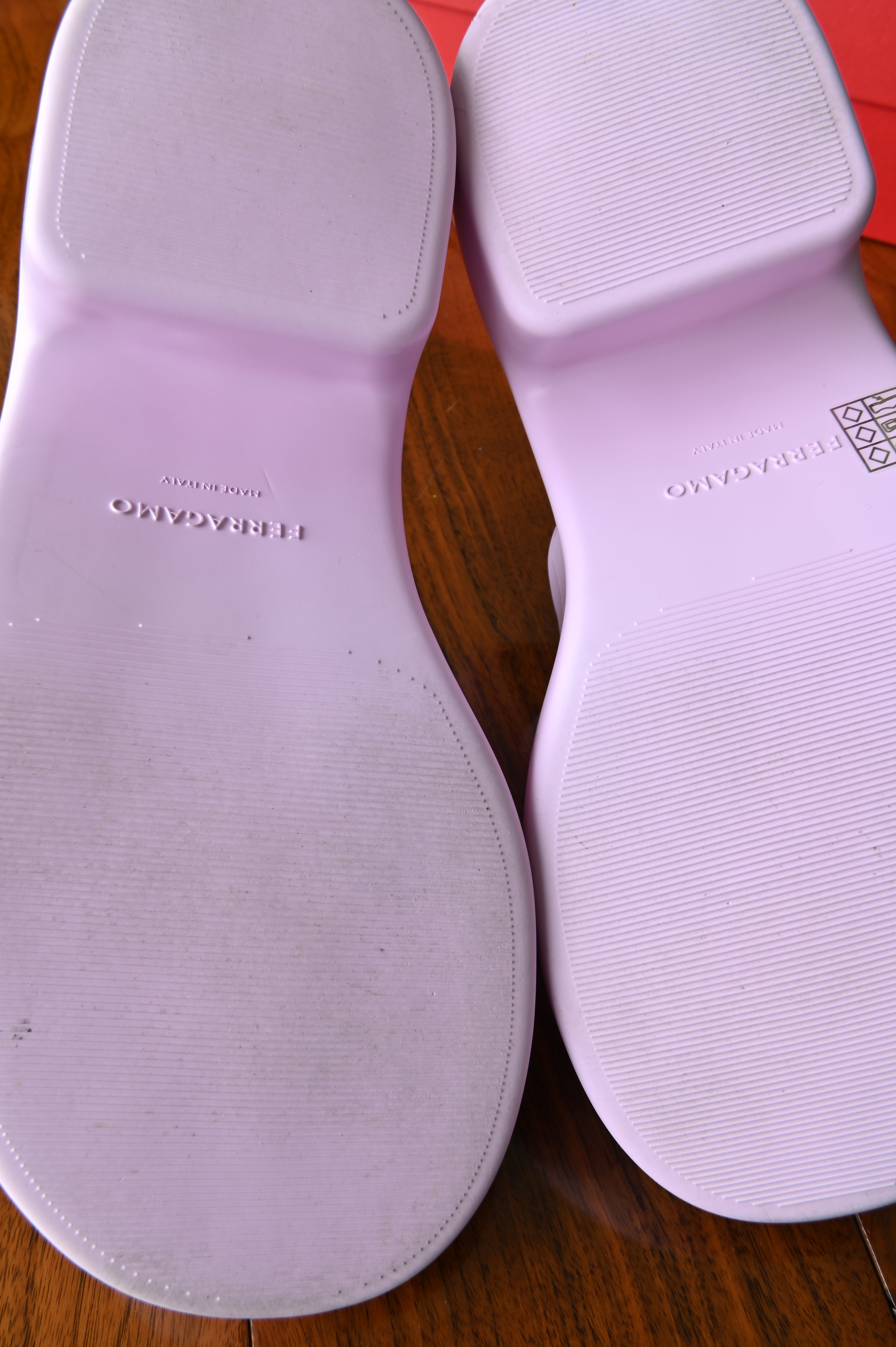 Ferragamo Deva Platform Mules in Bubblegum Pink