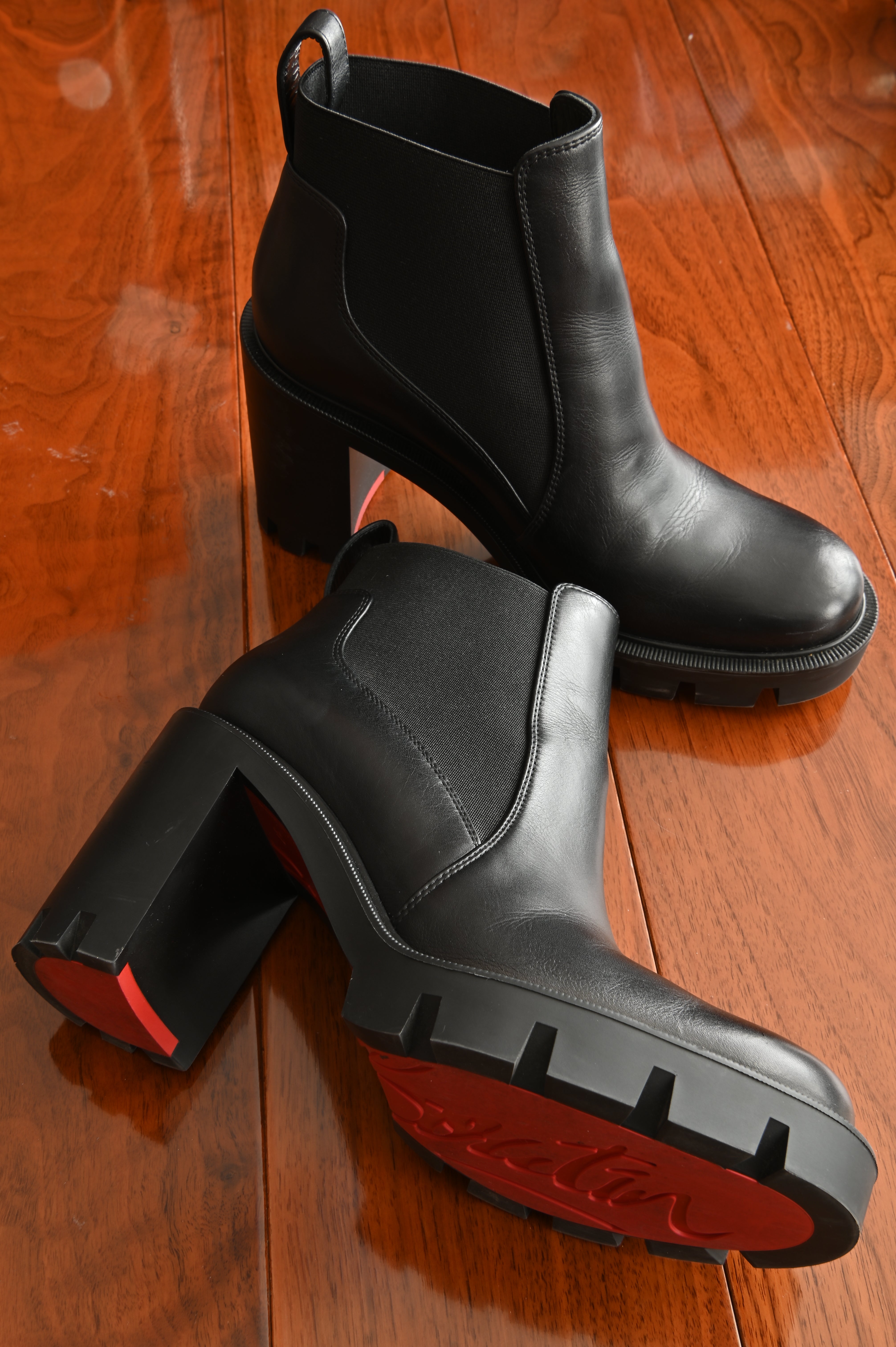 Christian Louboutin Black Ankle Boots