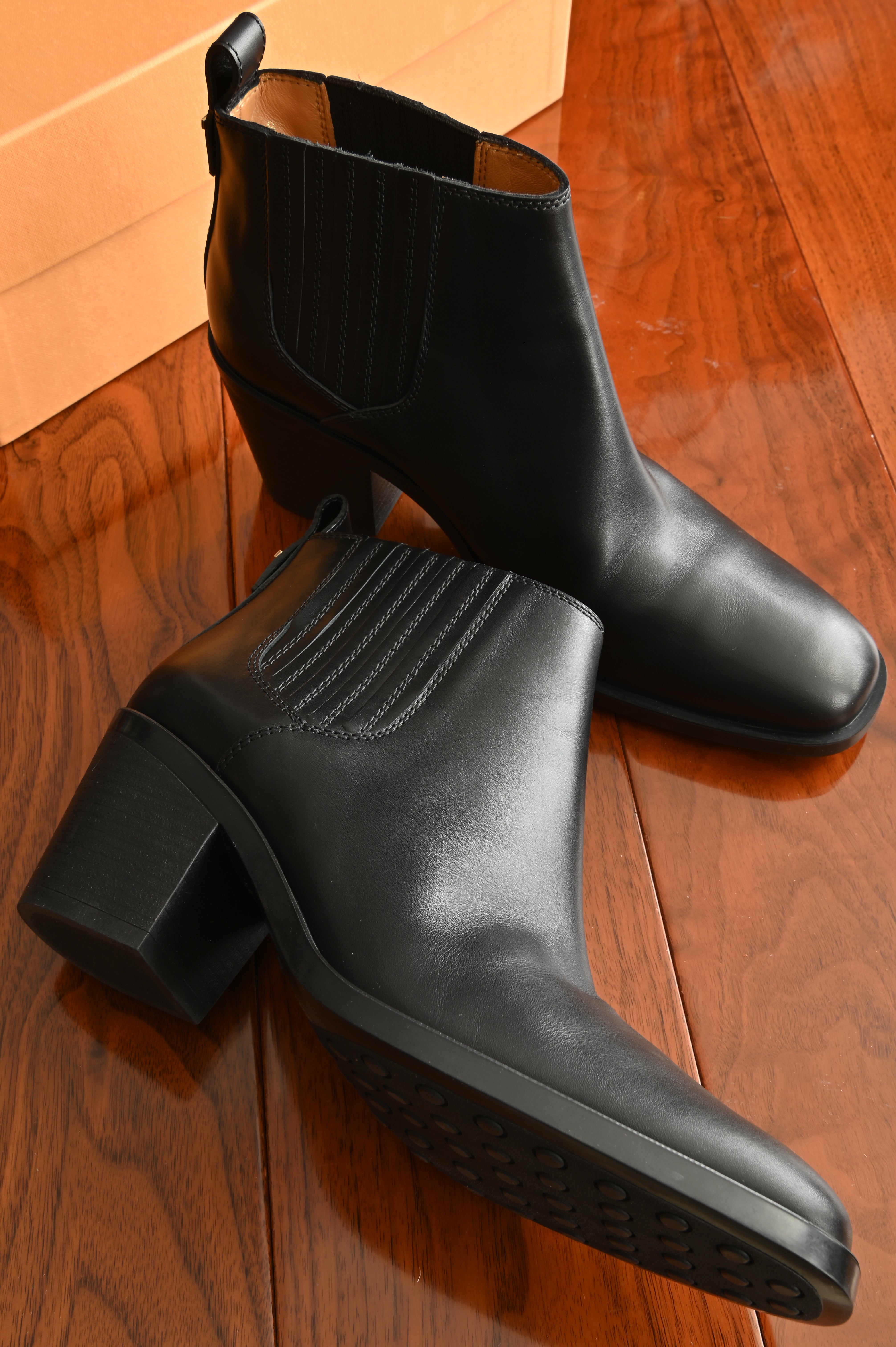 Tod's Stivaletto Black Ankle Boots