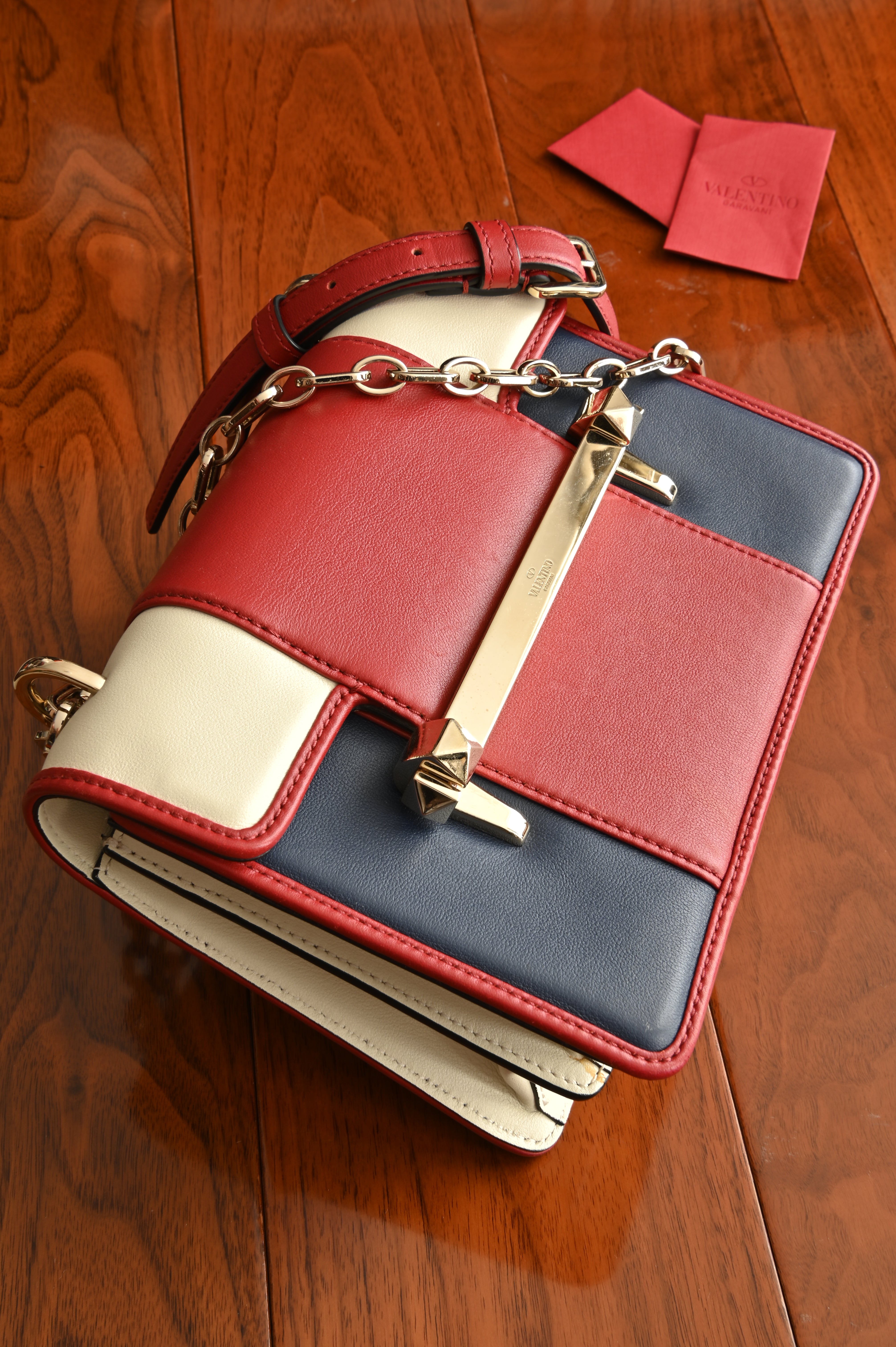 Valentino Garavani Uptown Leather Shoulder Bag