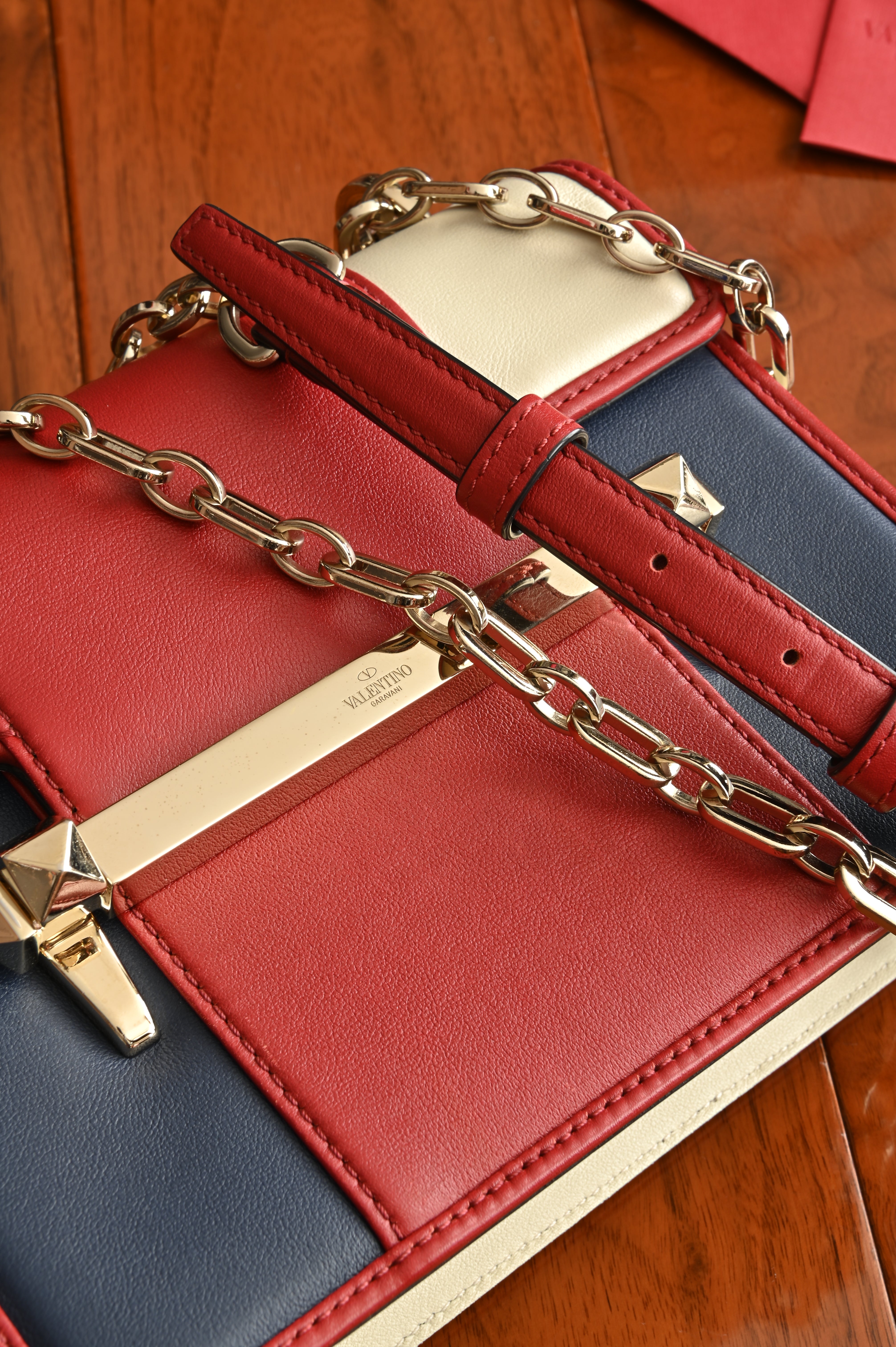 Valentino Garavani Uptown Leather Shoulder Bag