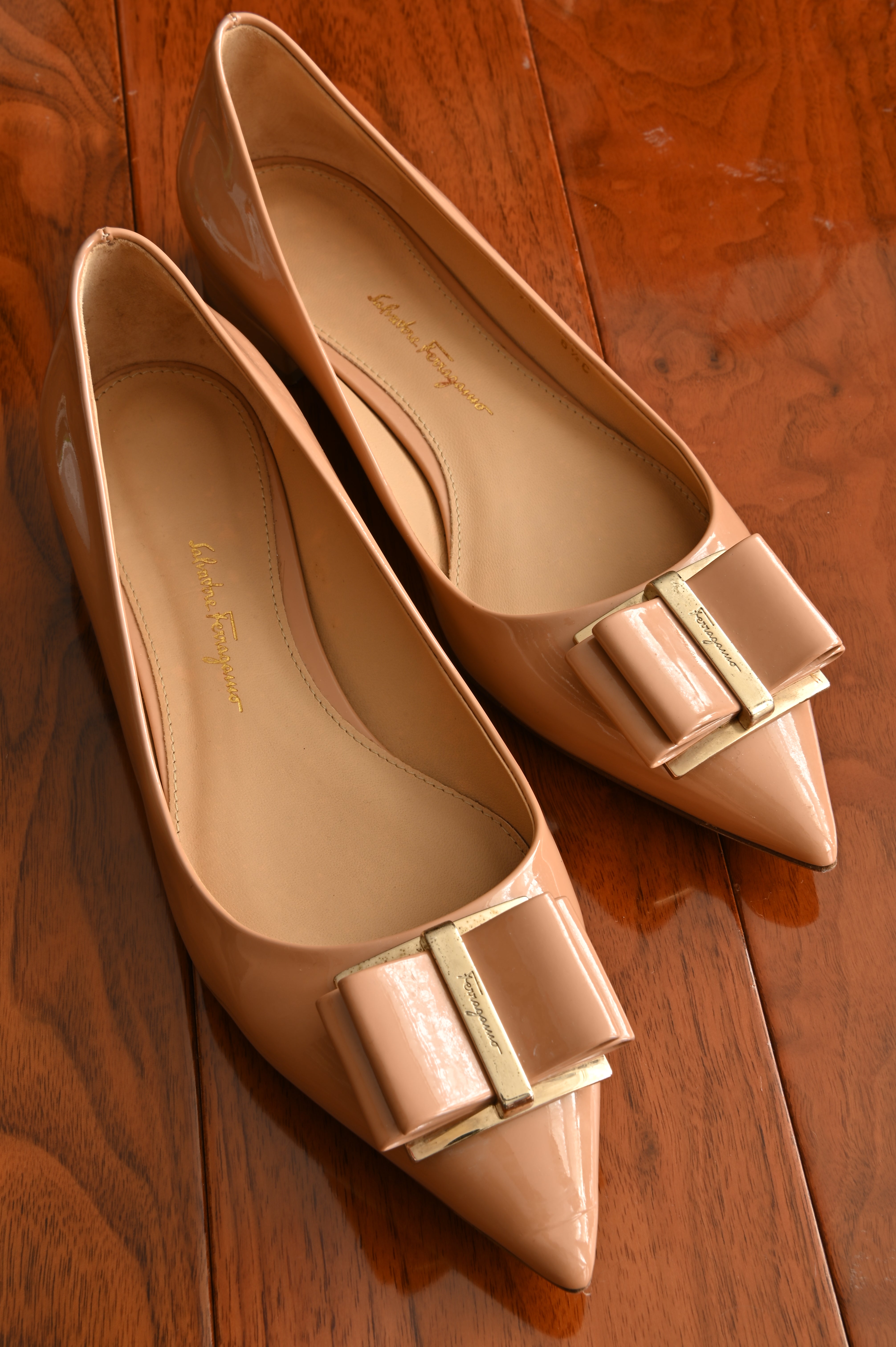Salvatore Ferragamo Patent Ballet Flats