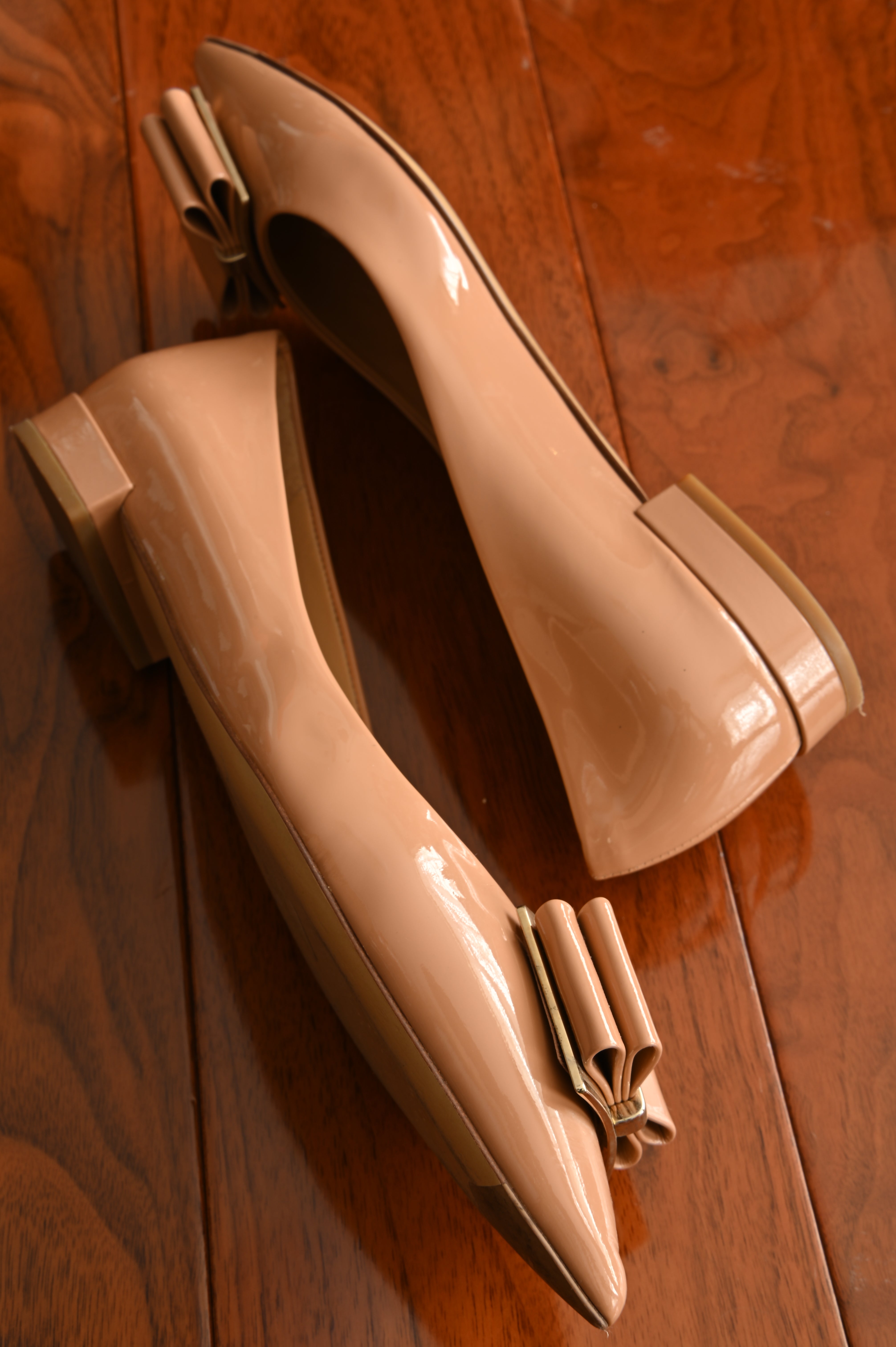 Salvatore Ferragamo Patent Ballet Flats