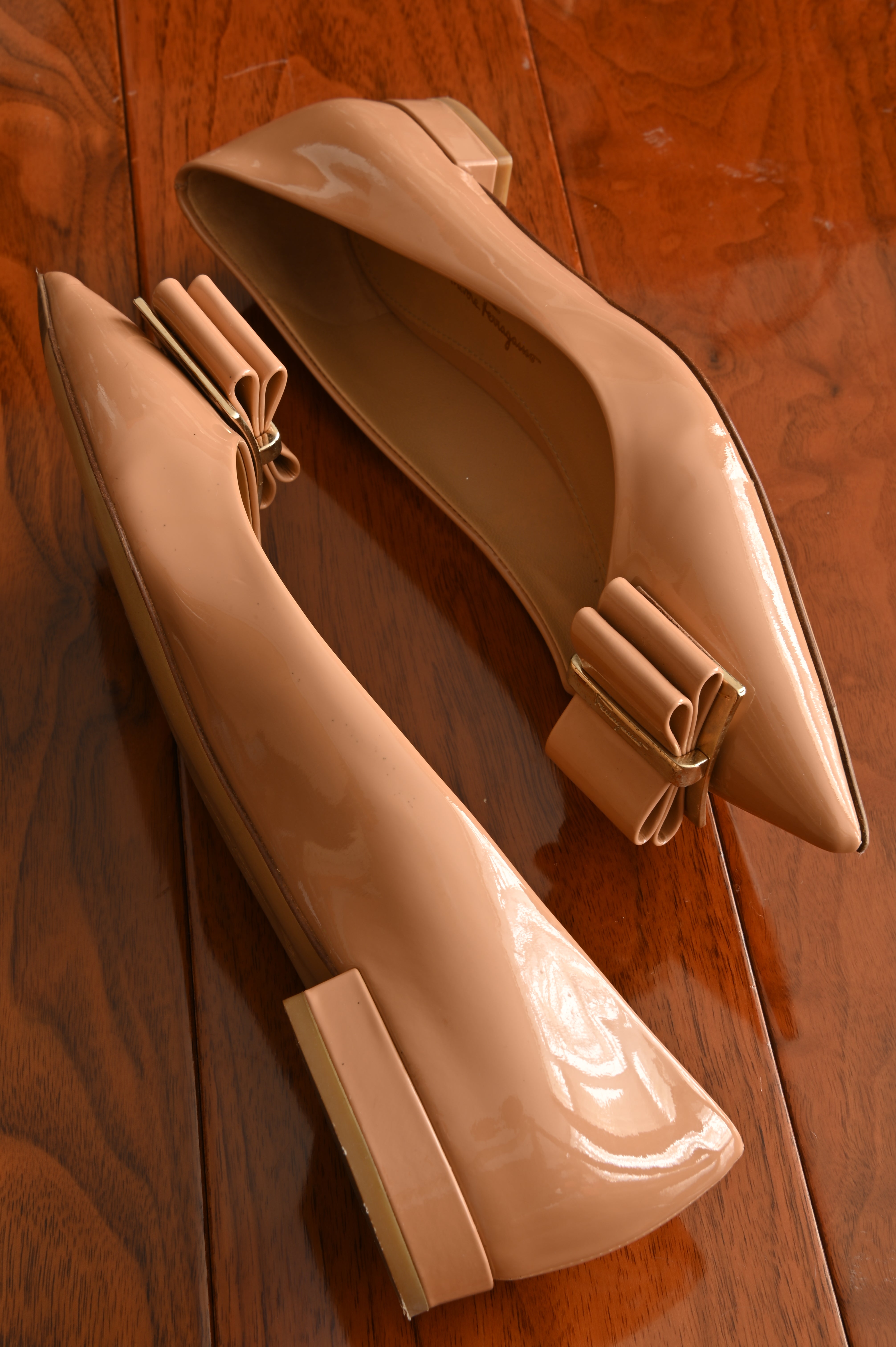 Salvatore Ferragamo Patent Ballet Flats