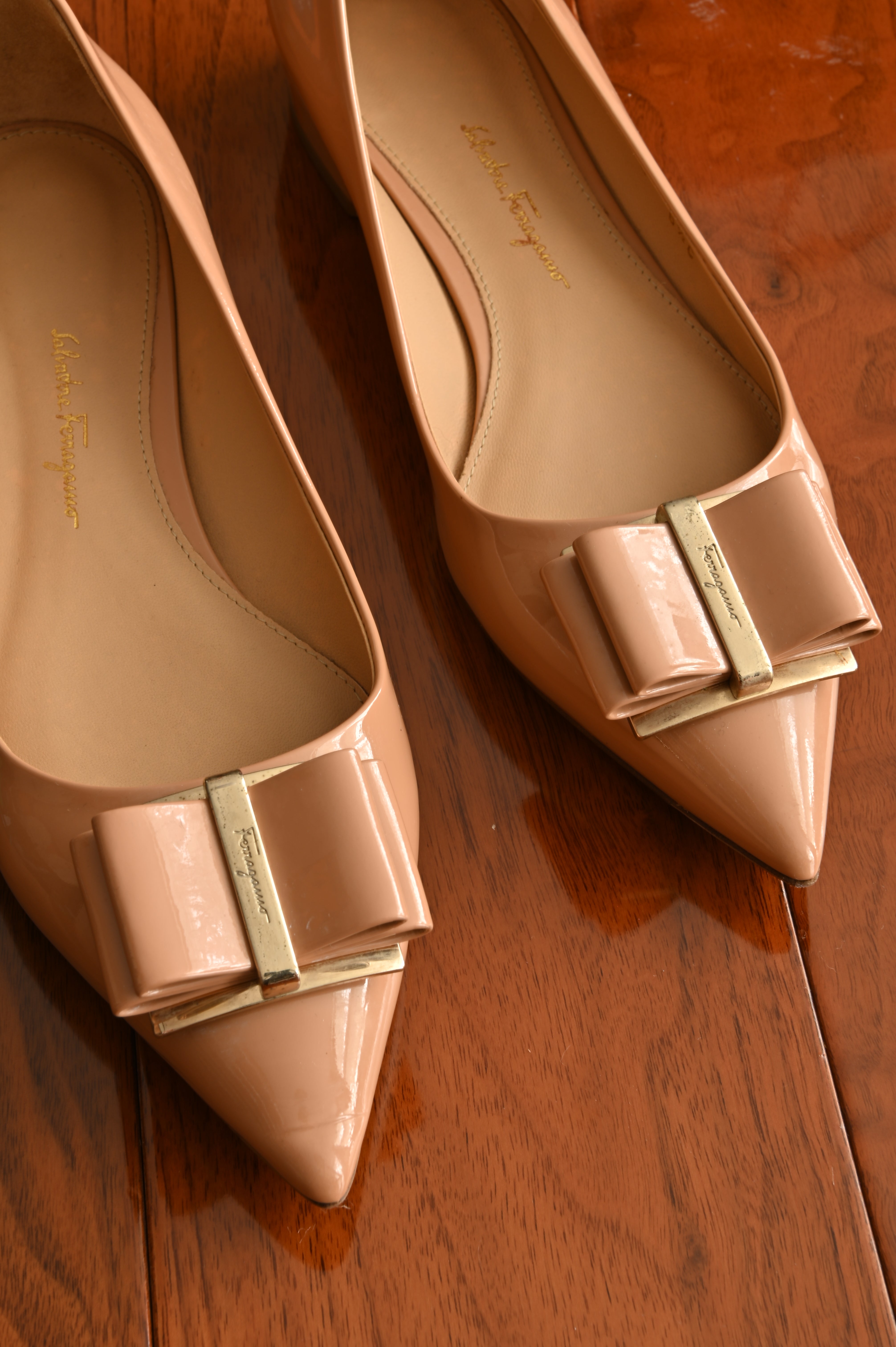 Salvatore Ferragamo Patent Ballet Flats