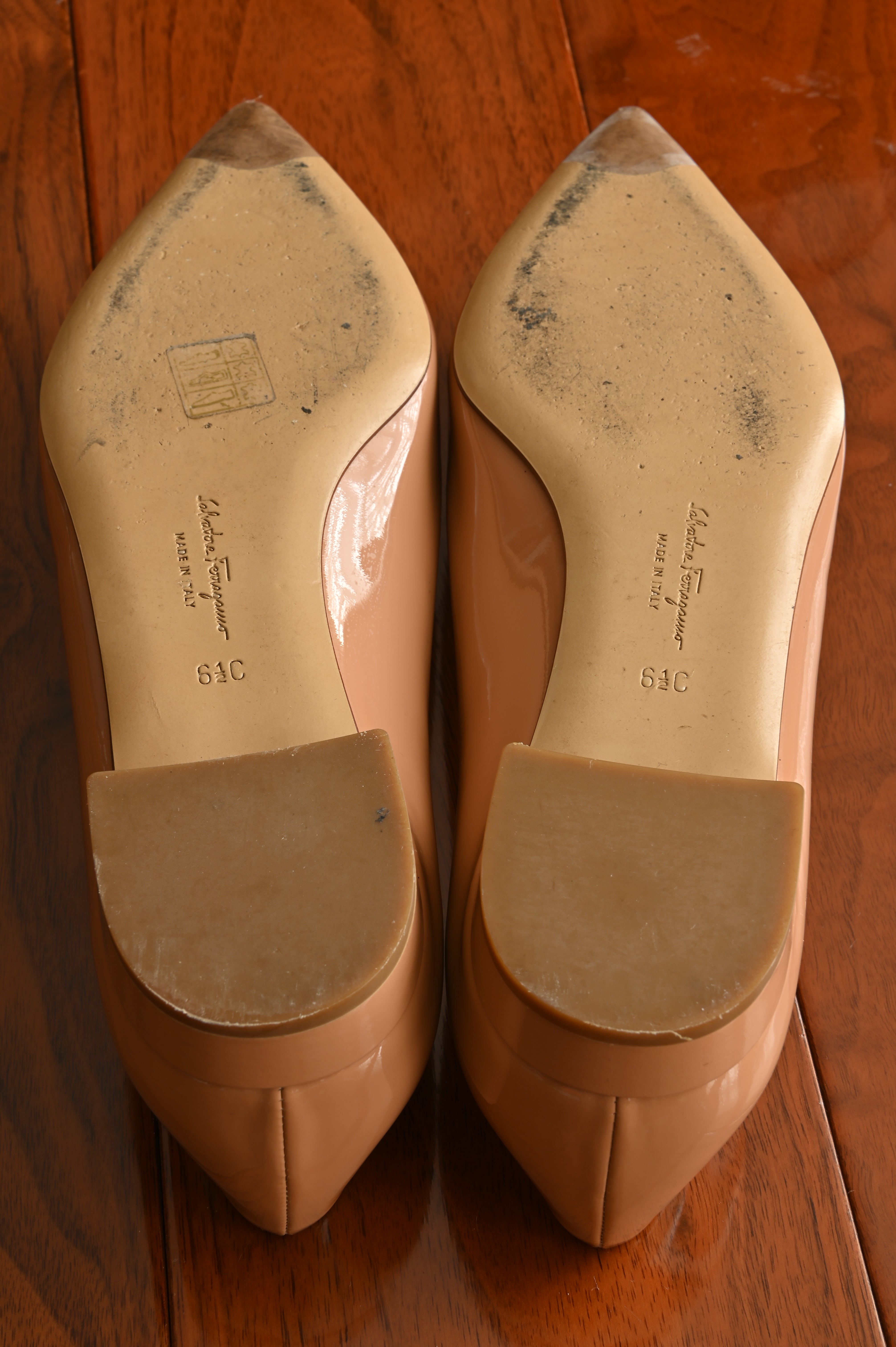 Salvatore Ferragamo Patent Ballet Flats