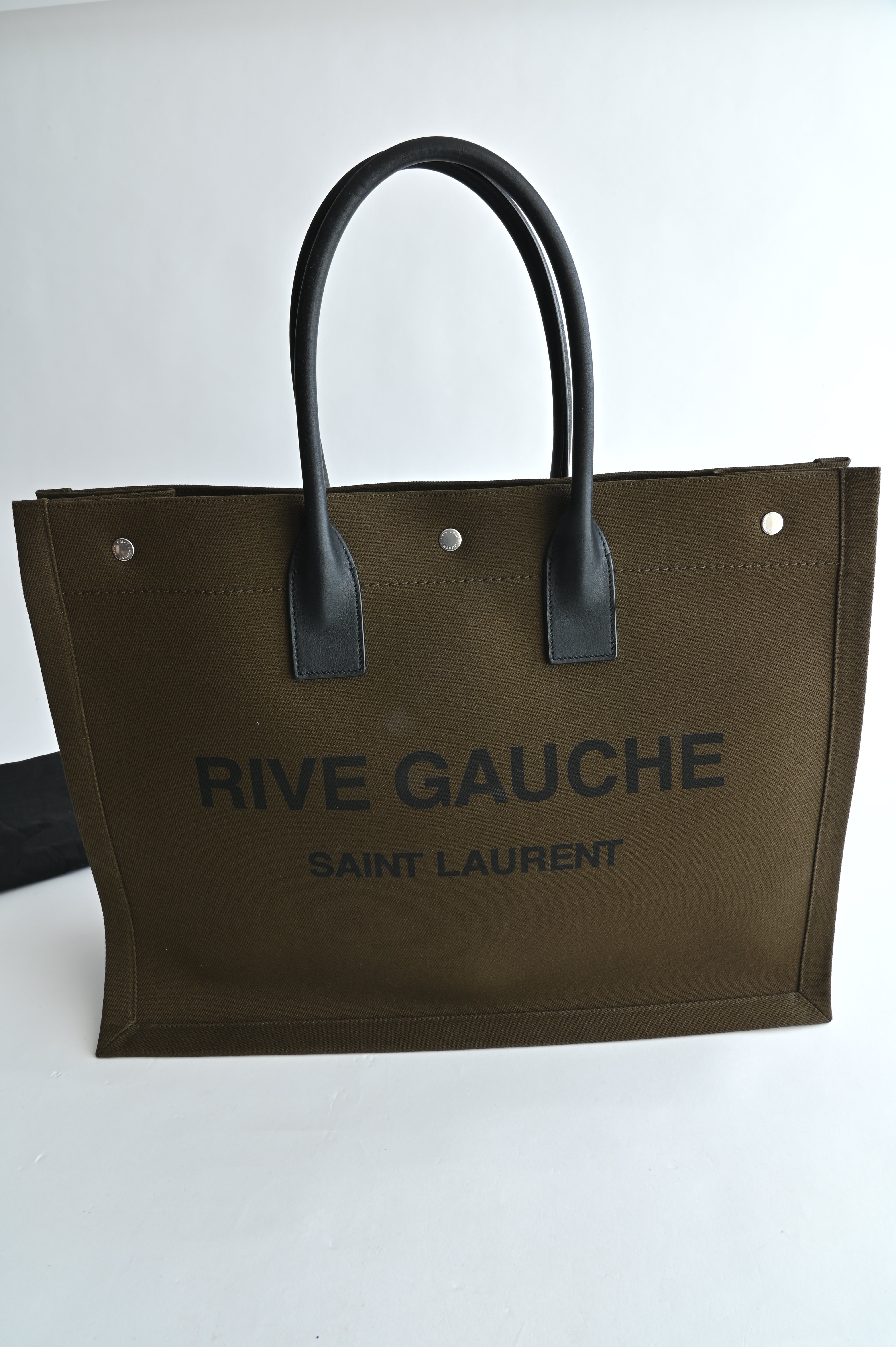 Saint Laurent RIVE GAUCHE Large Tote Bag in Smooth Leather