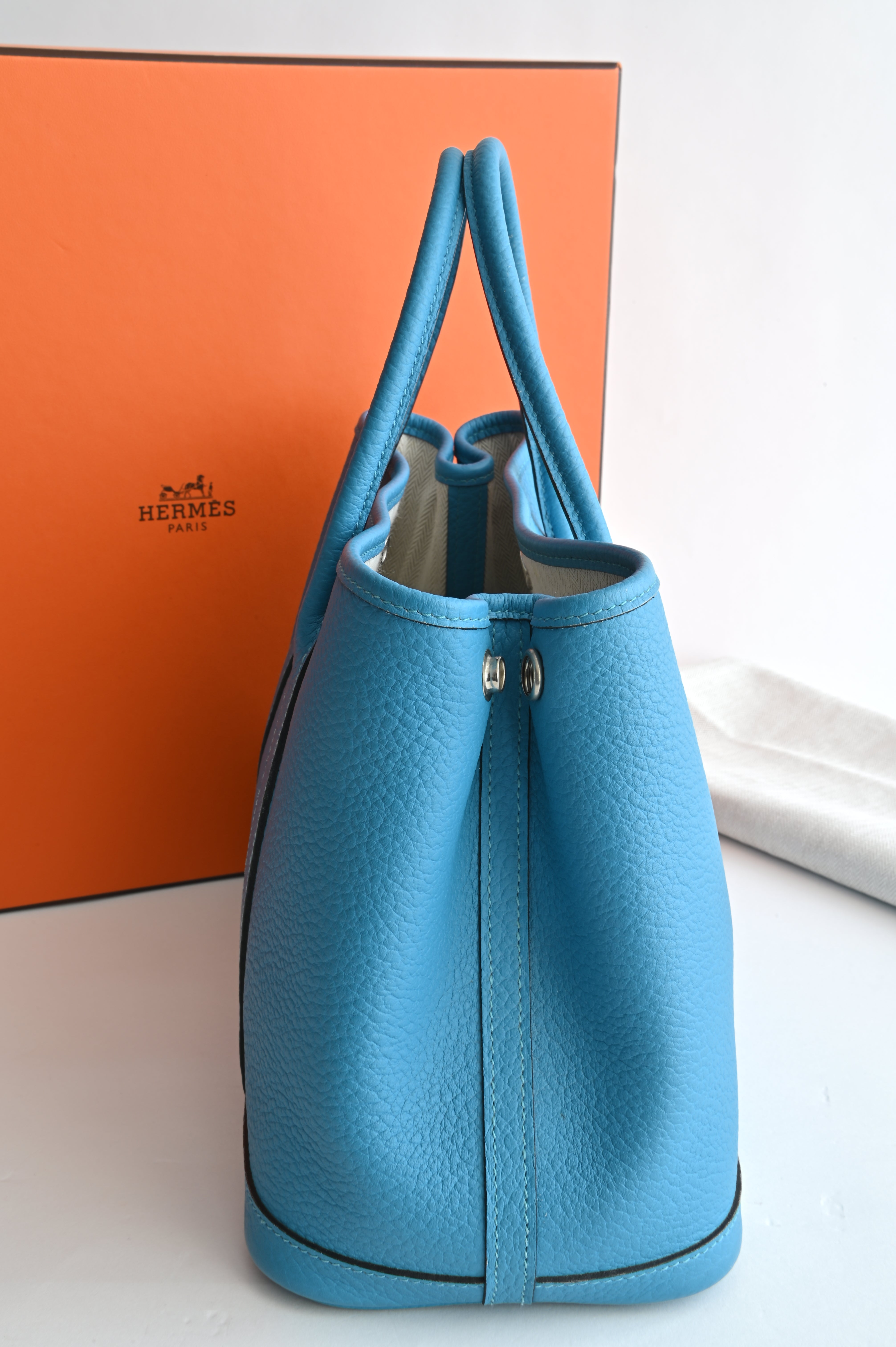 Hermès Garden Party Bag in blue