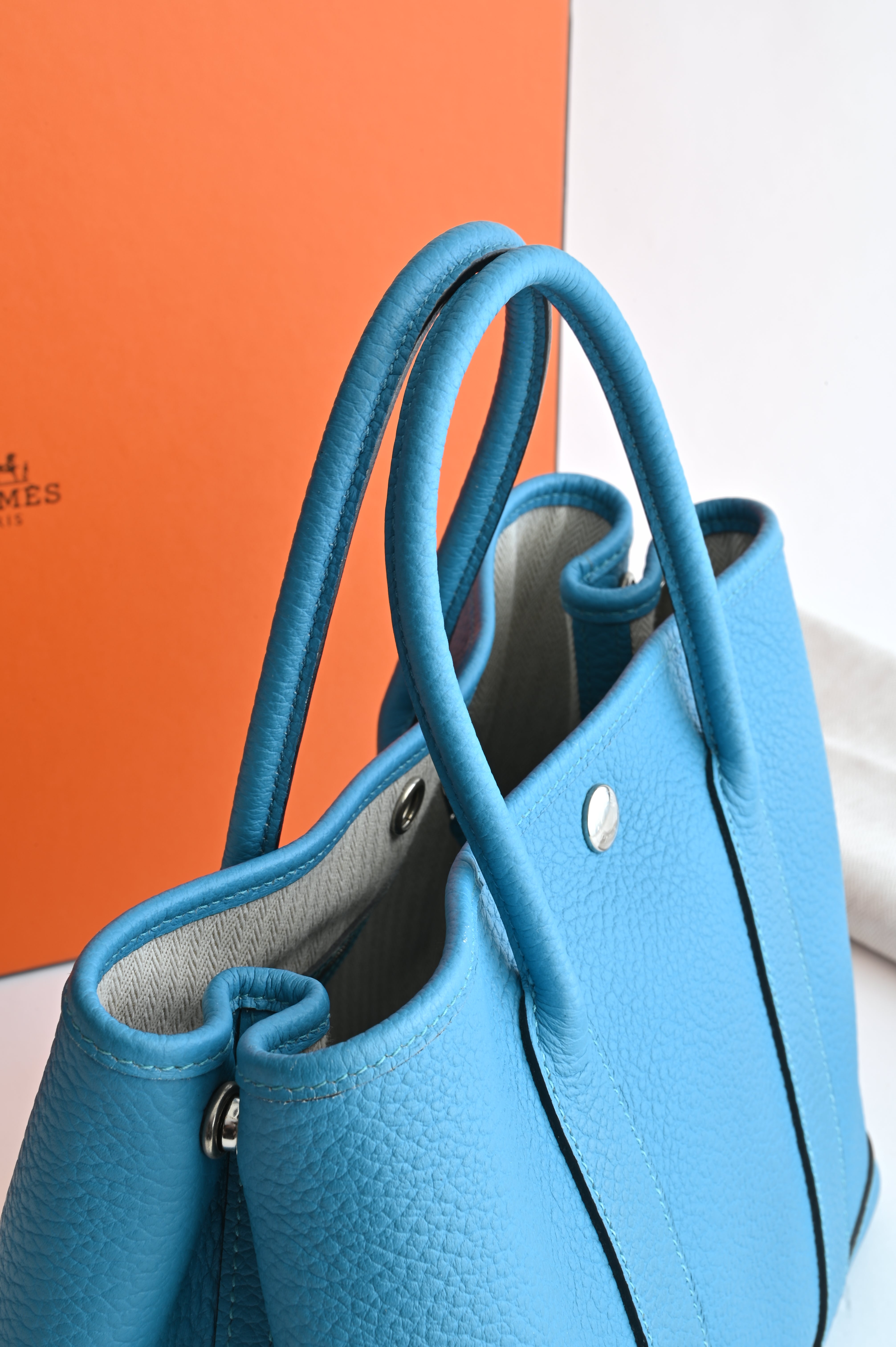 Hermès Garden Party Bag in blue