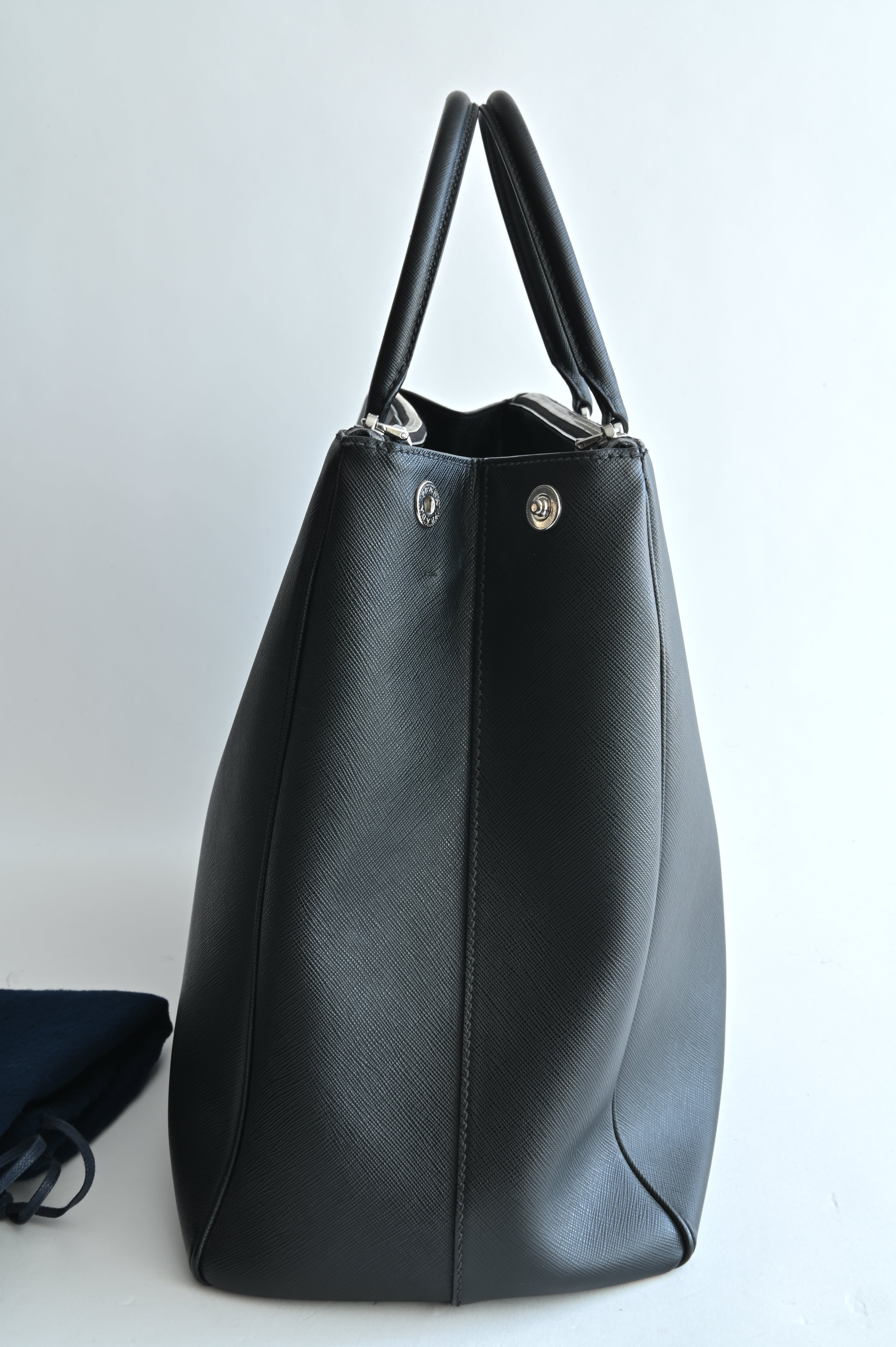 Prada Black Saffiano Leather Tote Bag