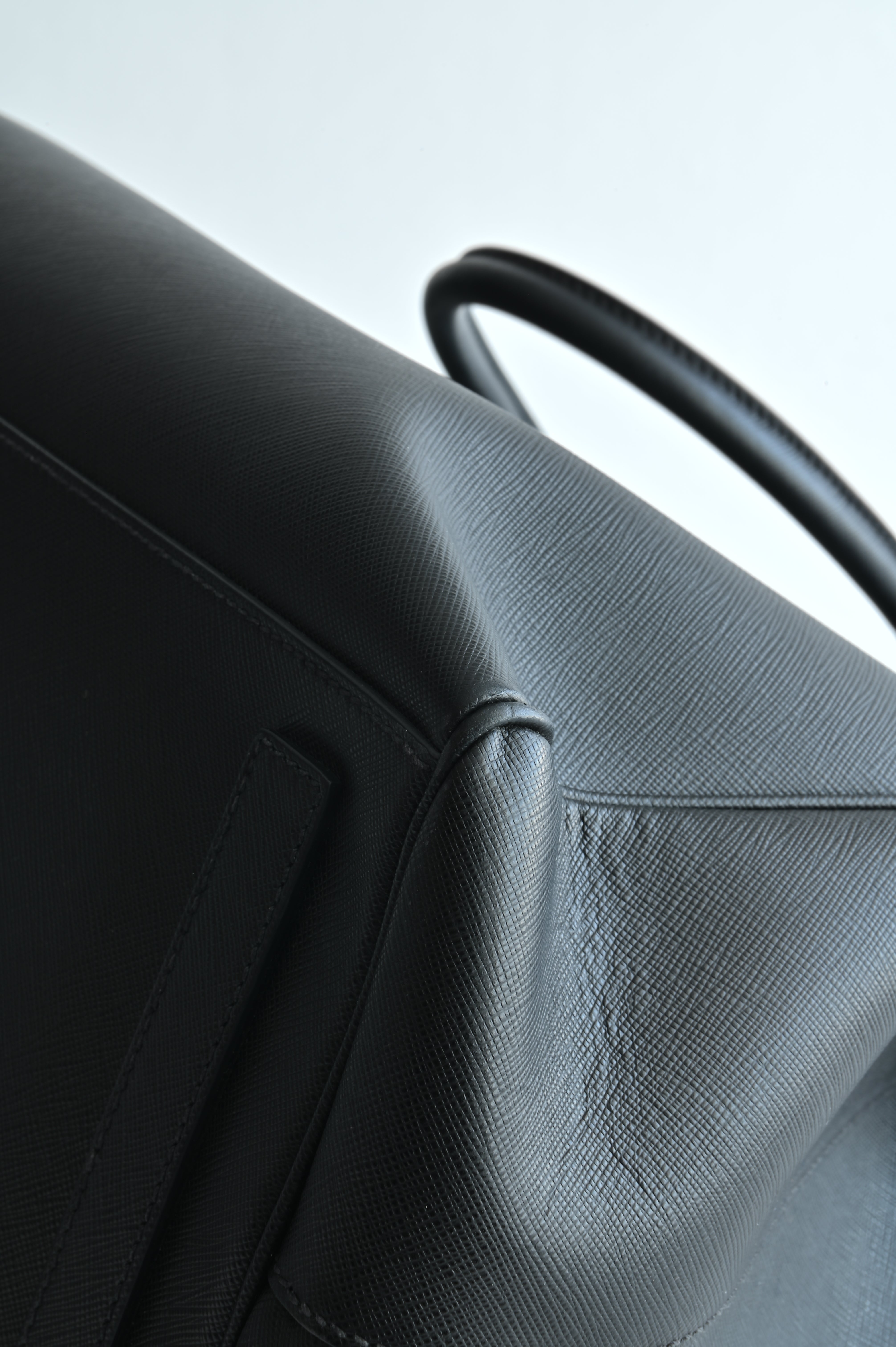 Prada Black Saffiano Leather Tote Bag
