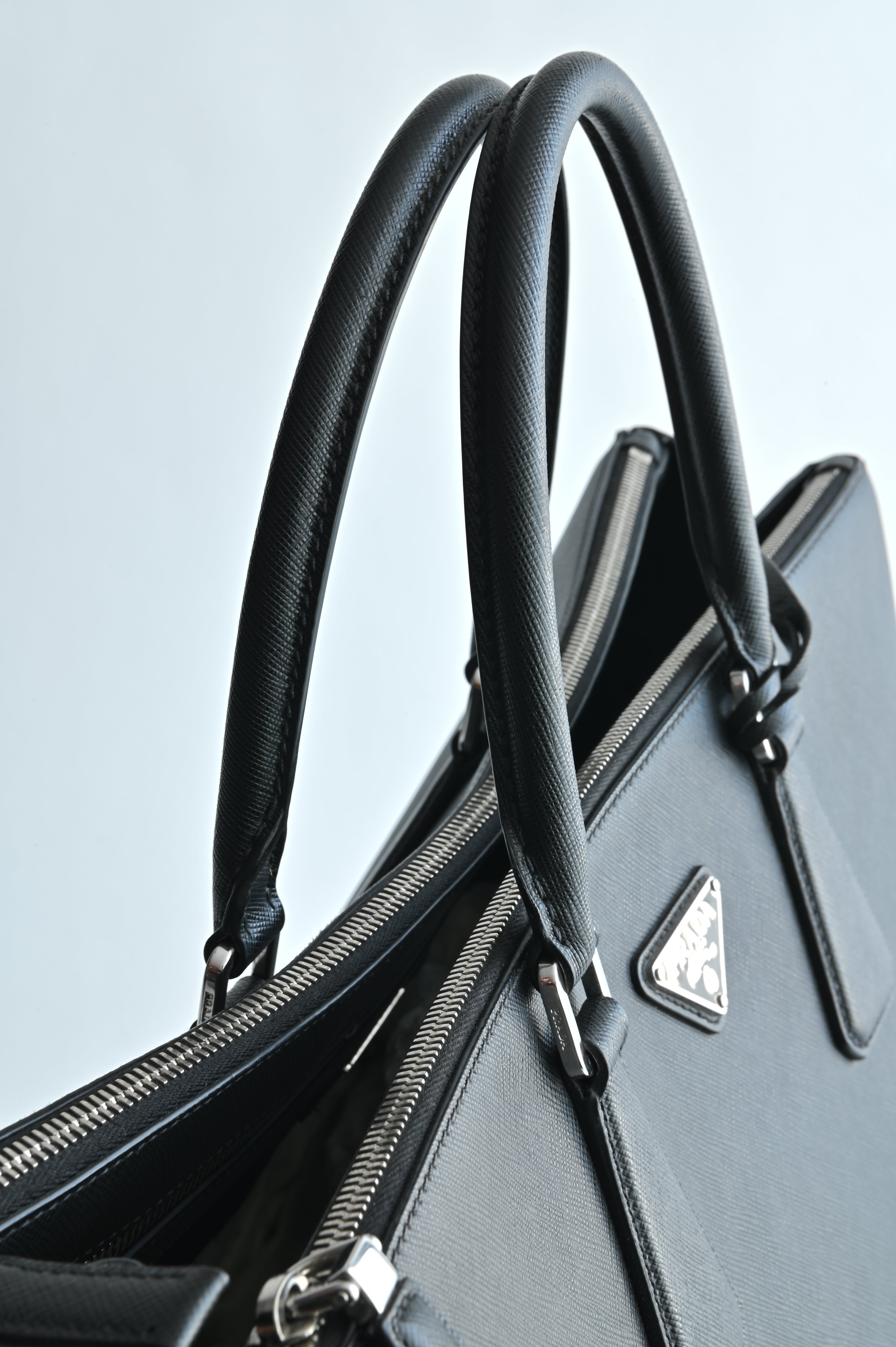 Prada Black Saffiano Leather Tote Bag