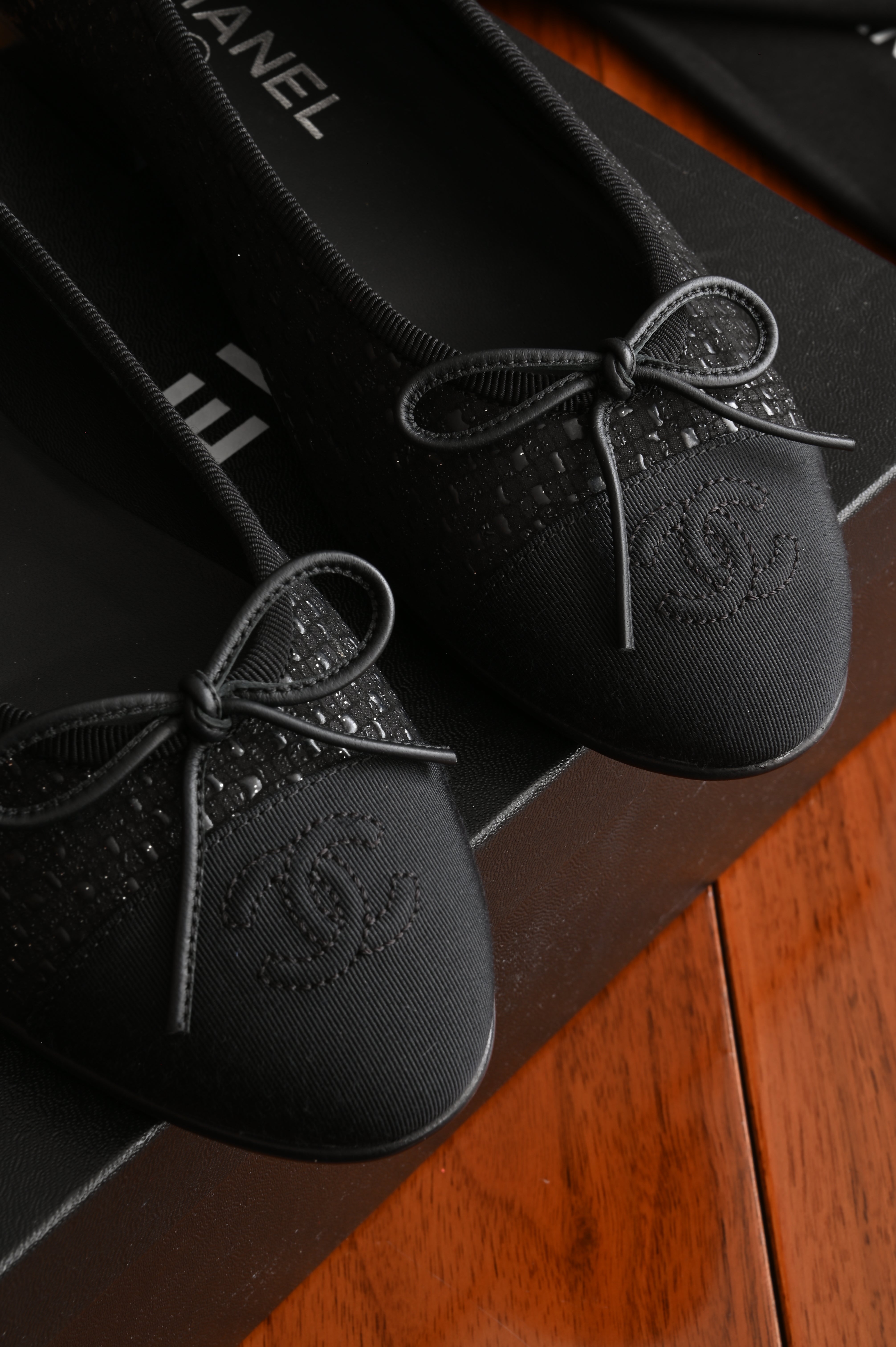 Chanel Canvas Ballerina Shoes