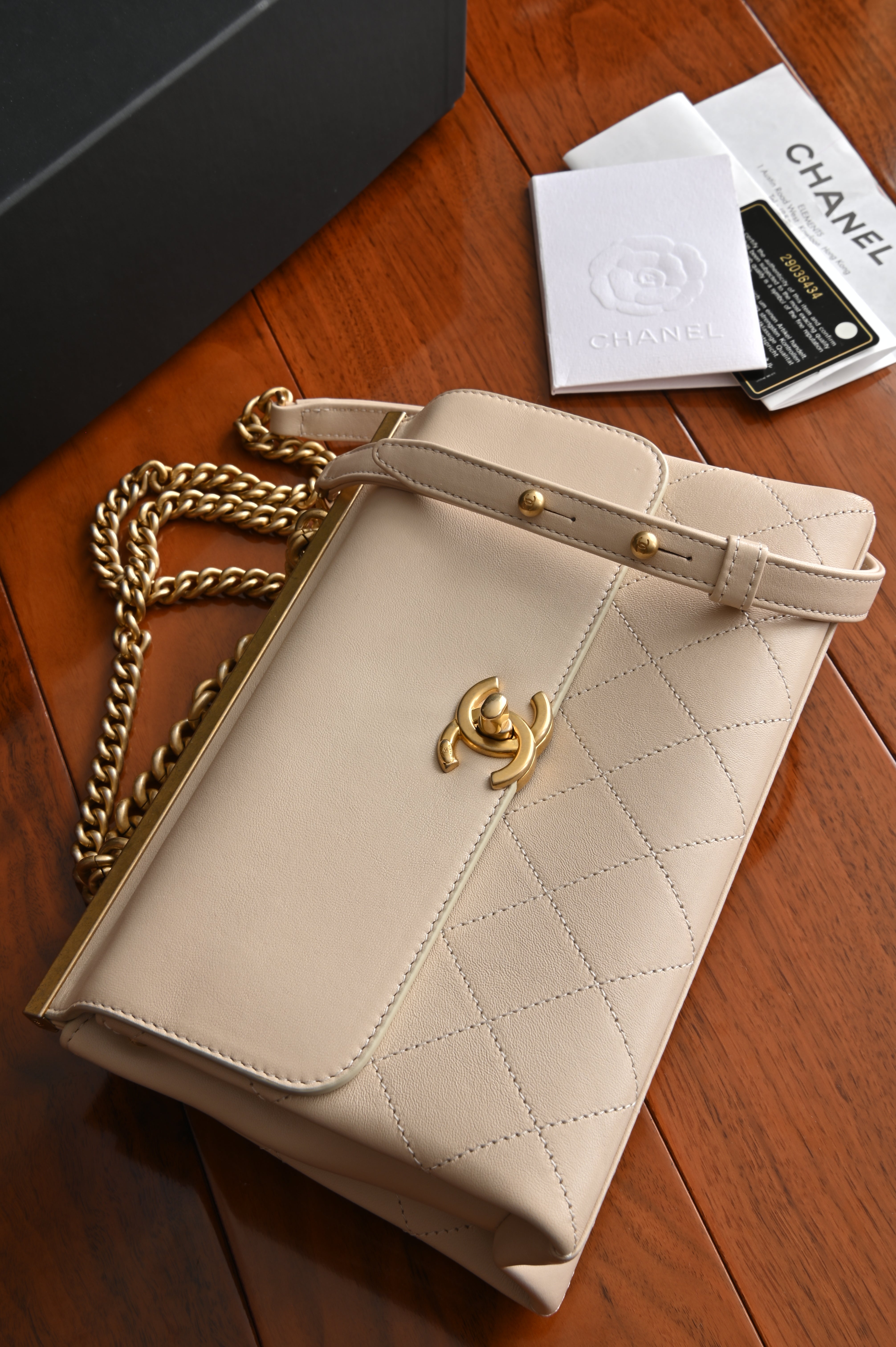 Chanel Quilted Lamb Coco Lux Flap Bag