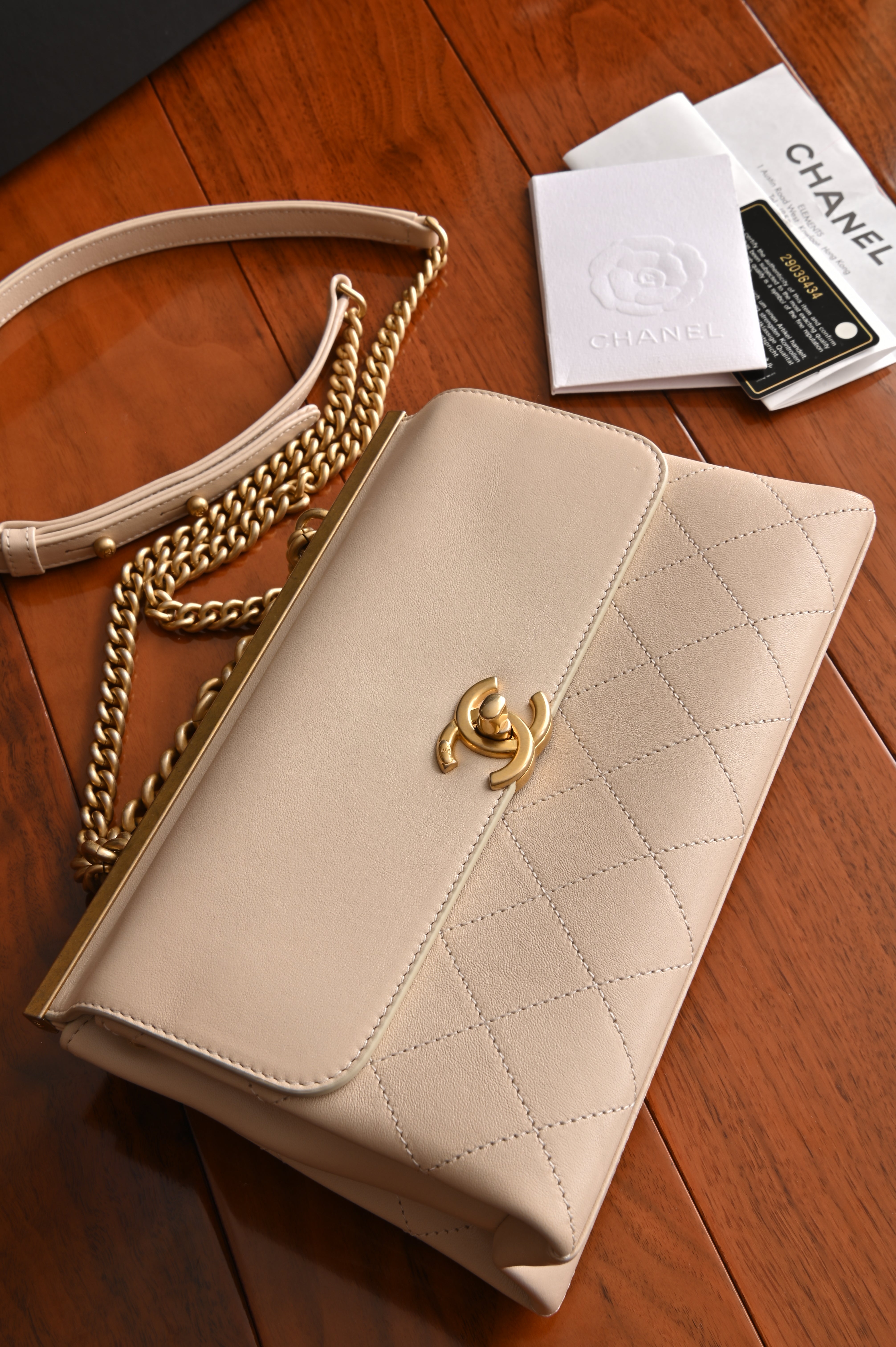 Chanel Quilted Lamb Coco Lux Flap Bag