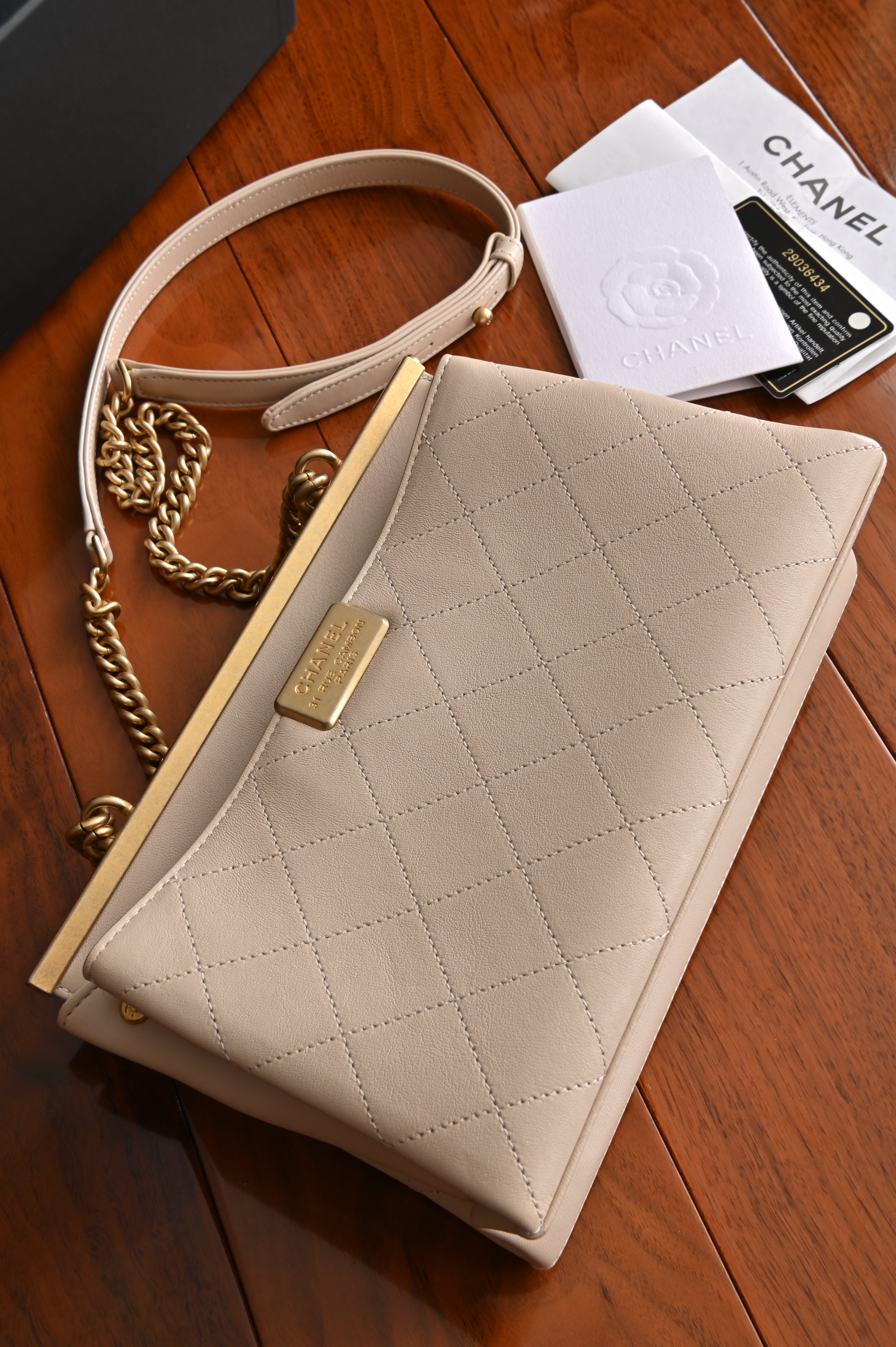 Chanel Quilted Lamb Coco Lux Flap Bag