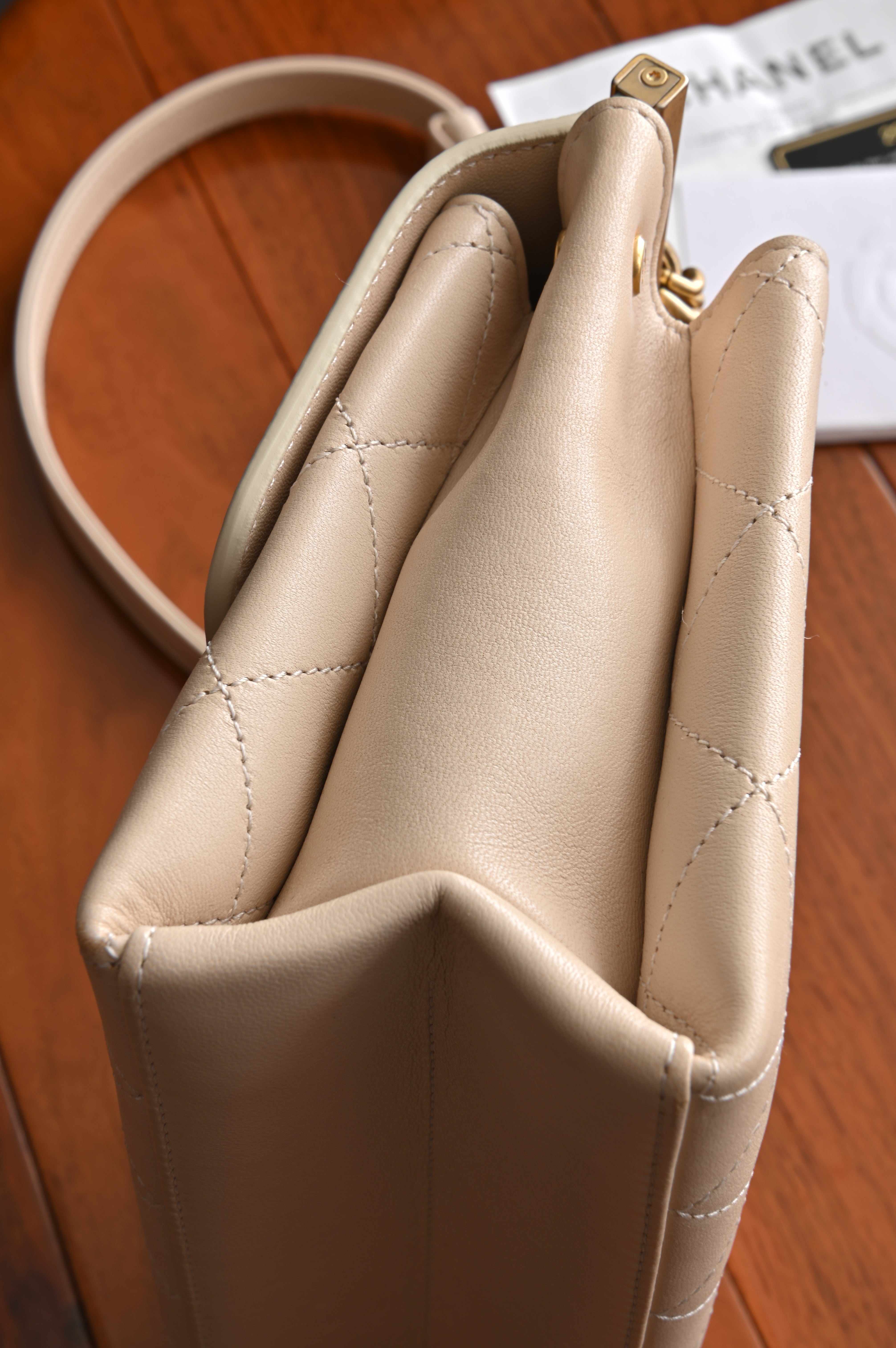 Chanel Quilted Lamb Coco Lux Flap Bag