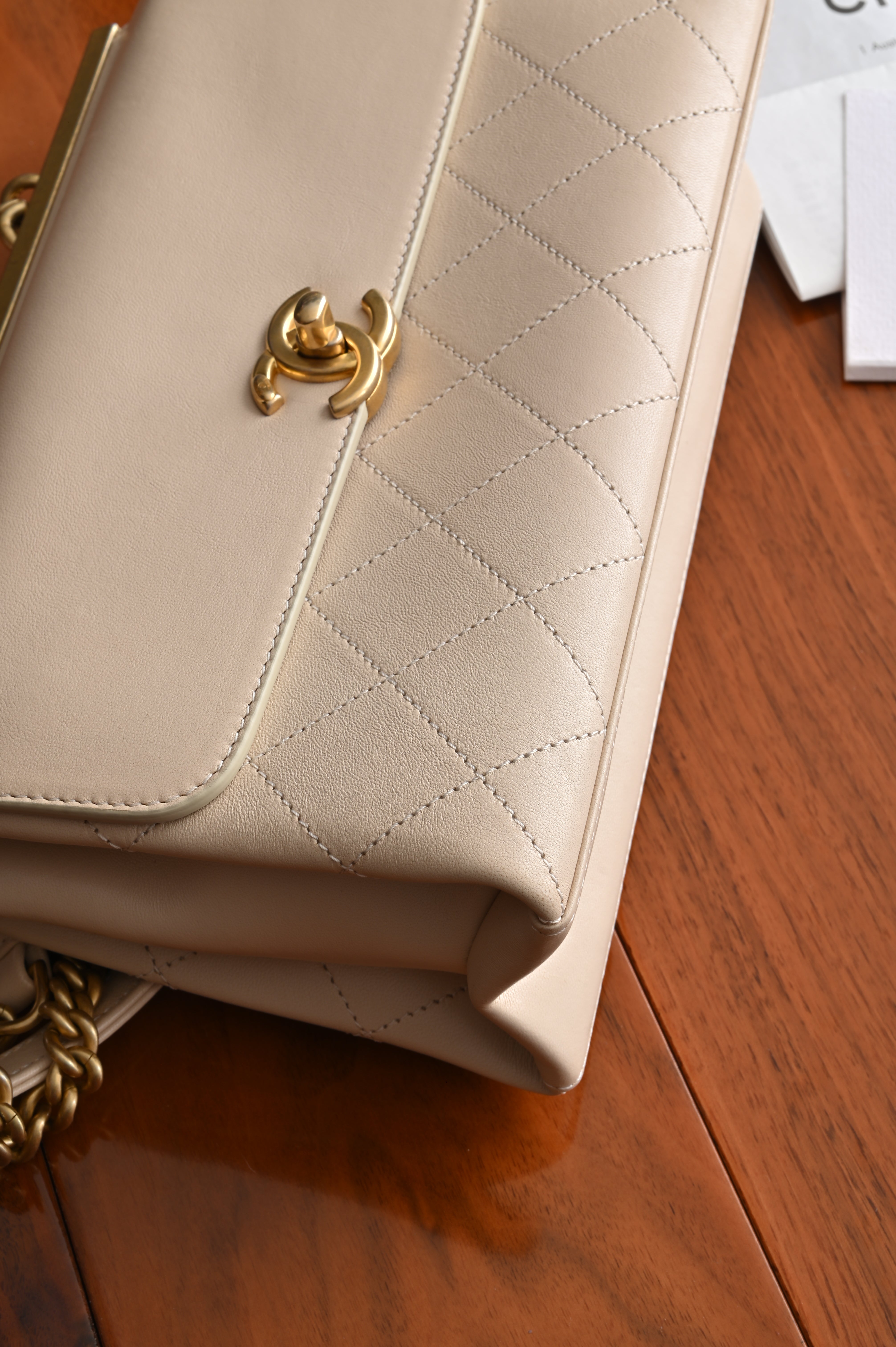 Chanel Quilted Lamb Coco Lux Flap Bag