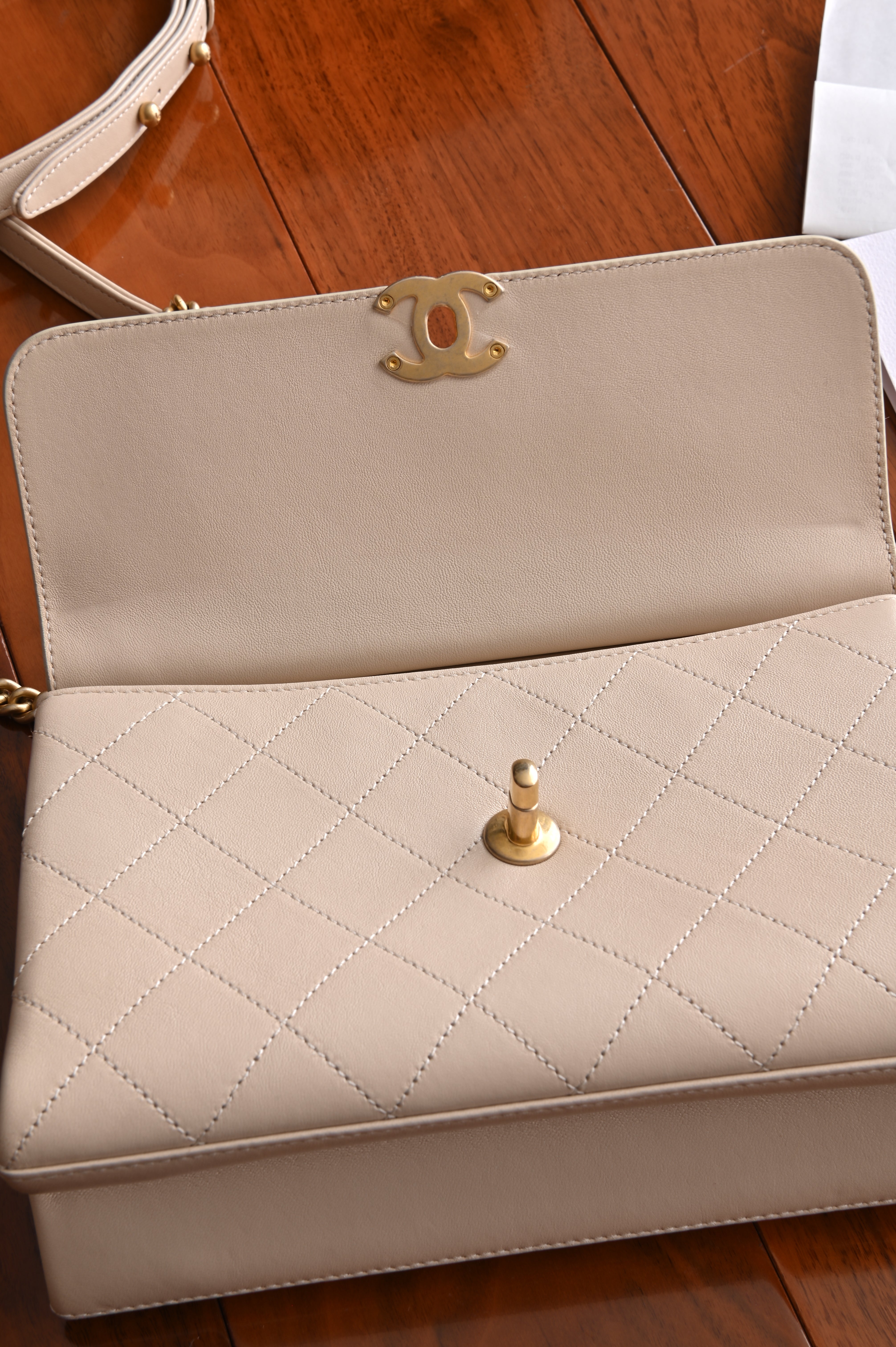 Chanel Quilted Lamb Coco Lux Flap Bag