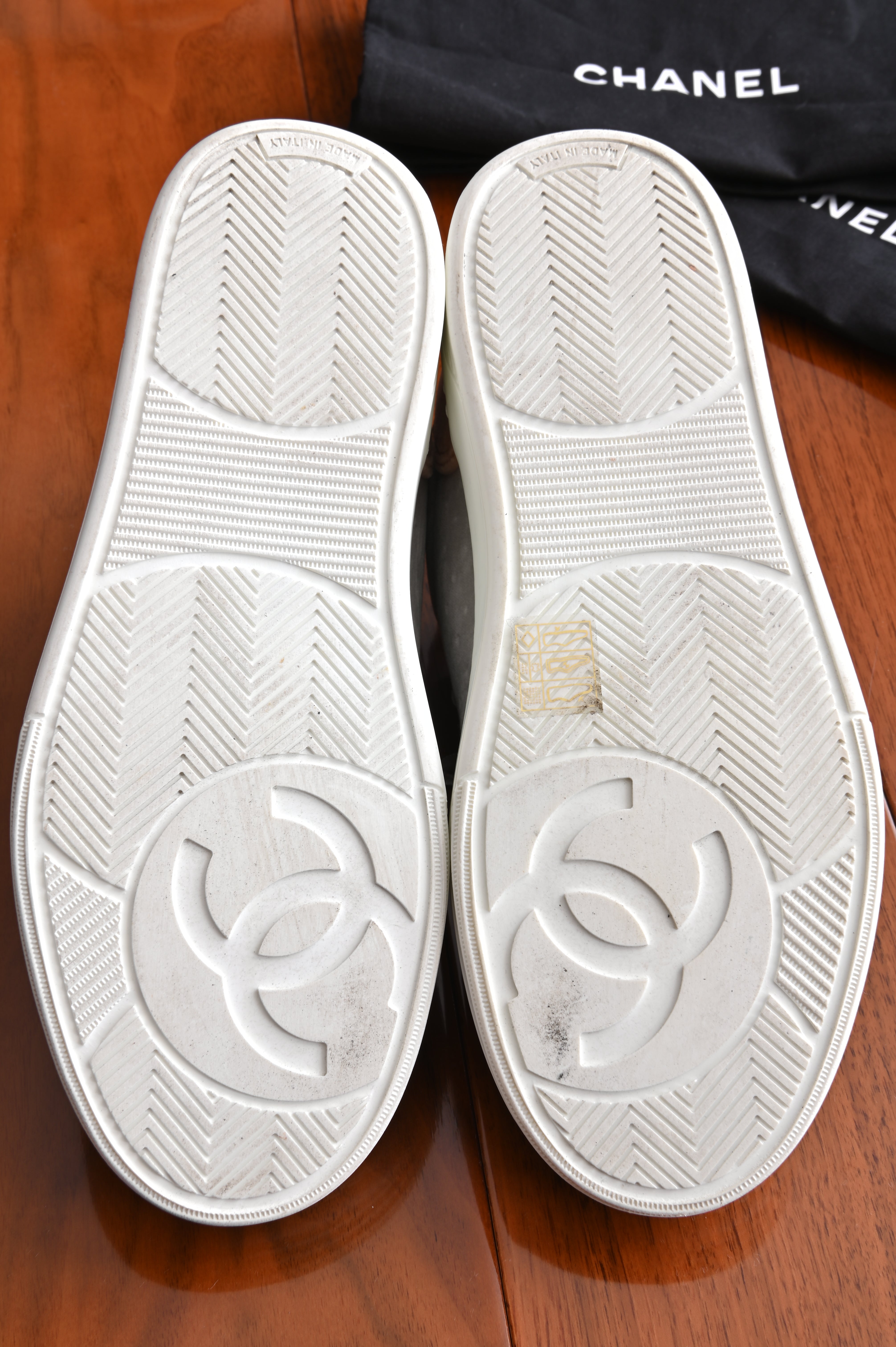 Chanel Multi-color Velvet Sneakers