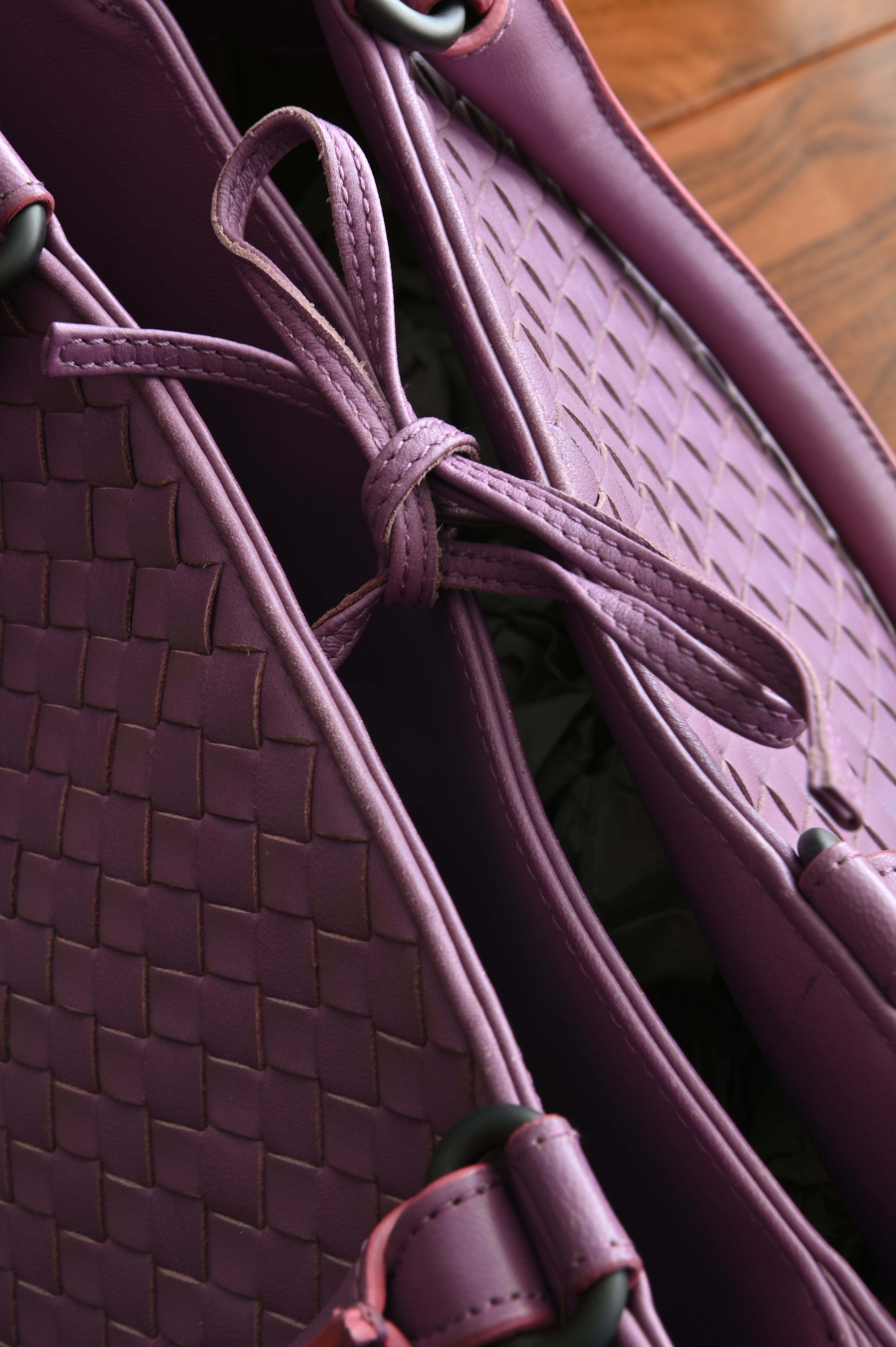 Bottega Veneta Nappa Intrecciatto large tote bag in purple