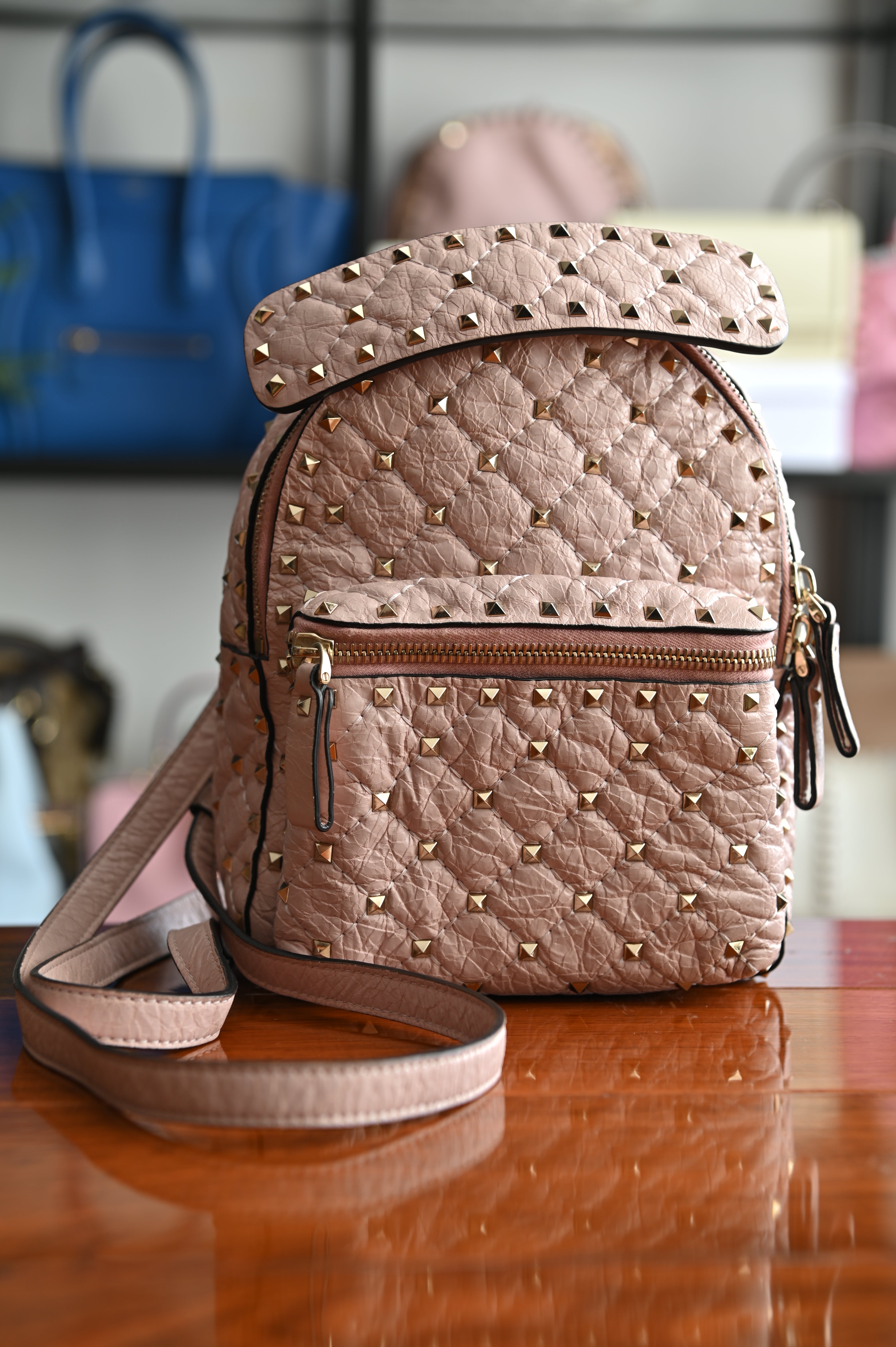Valentino Garavani Rockstud Spike Quilted Leather Mini backpack