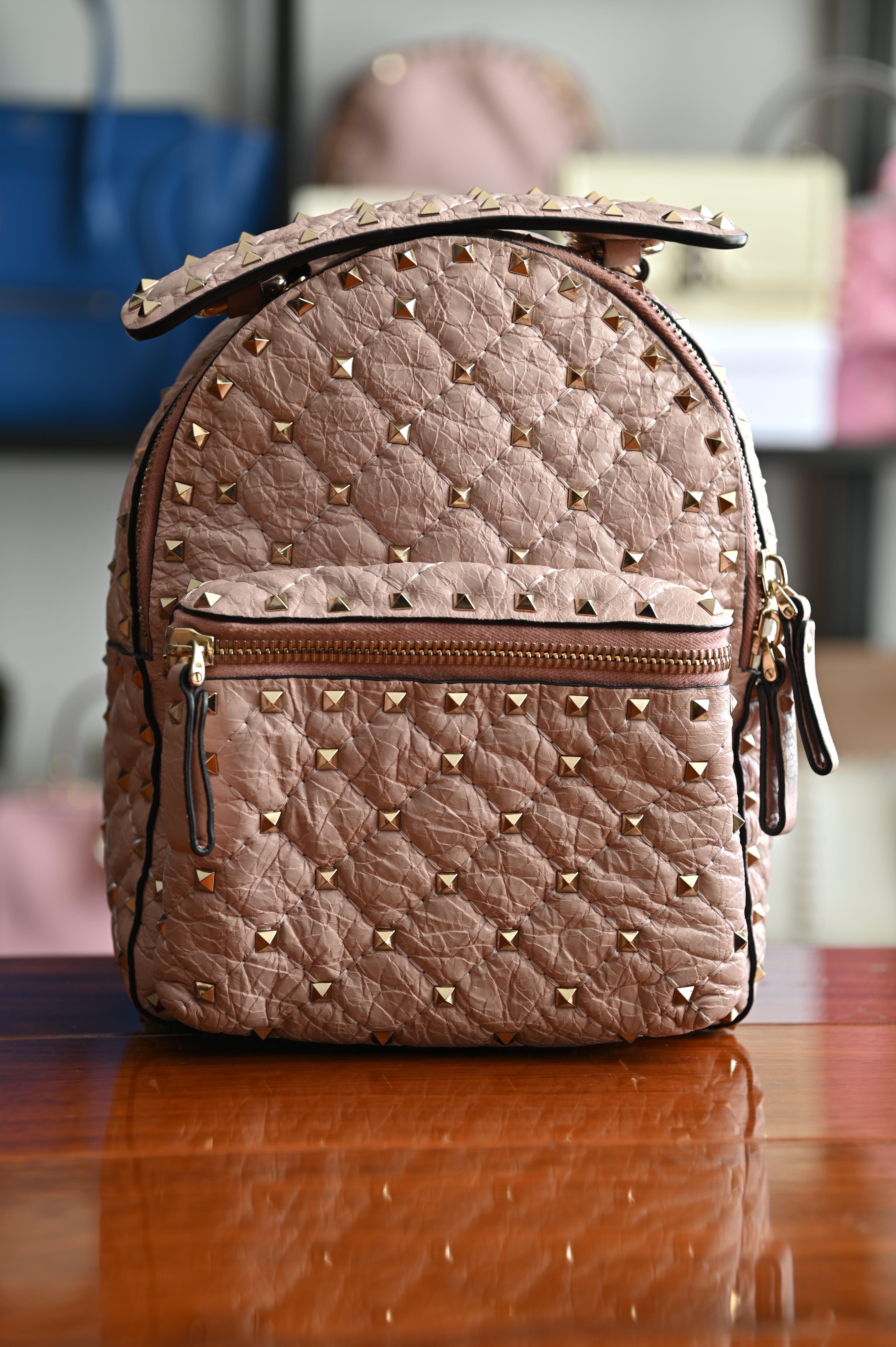 Valentino Garavani Rockstud Spike Quilted Leather Mini backpack