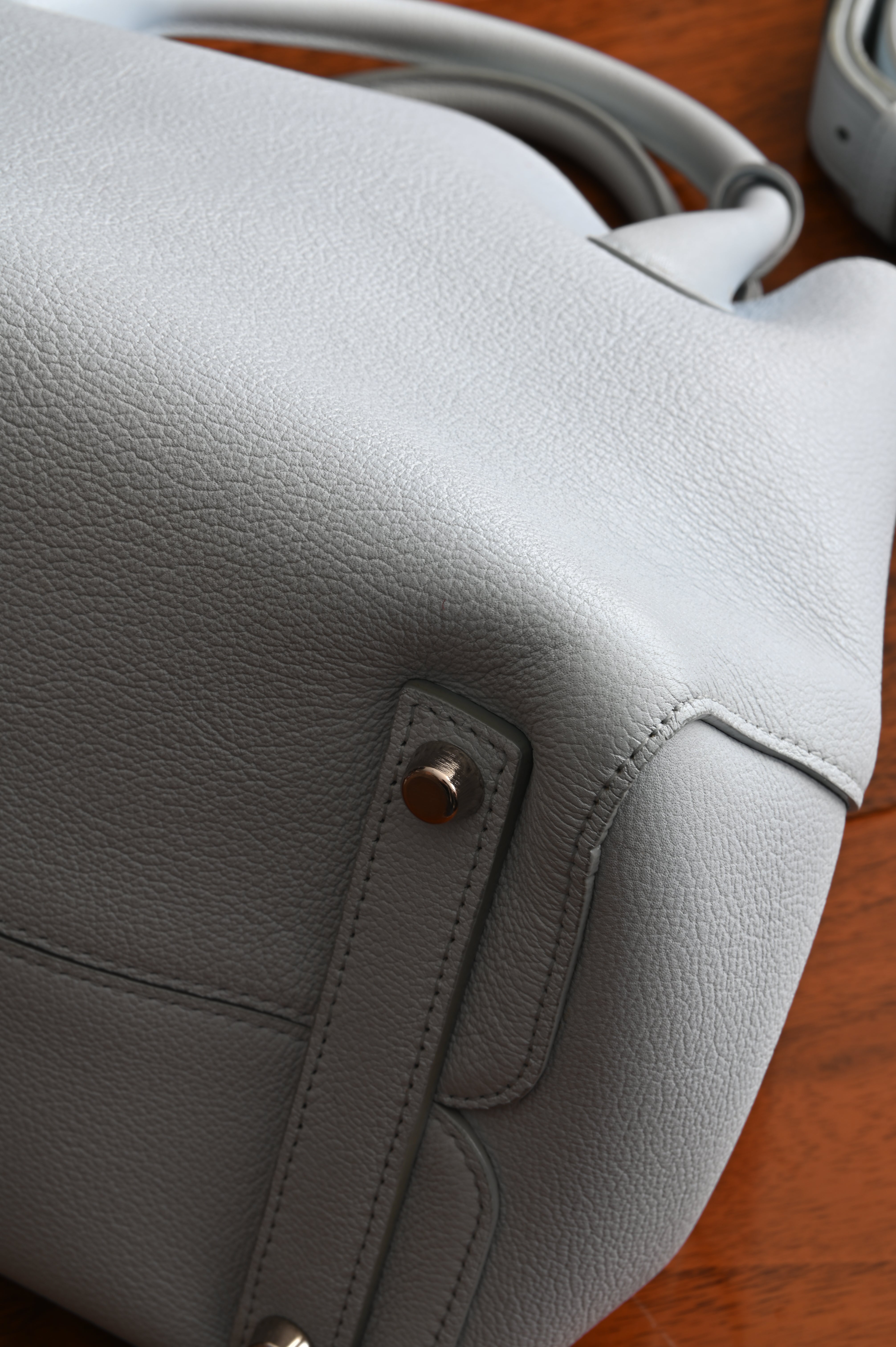 Christian Dior Open Bar Tote in soft baby blue