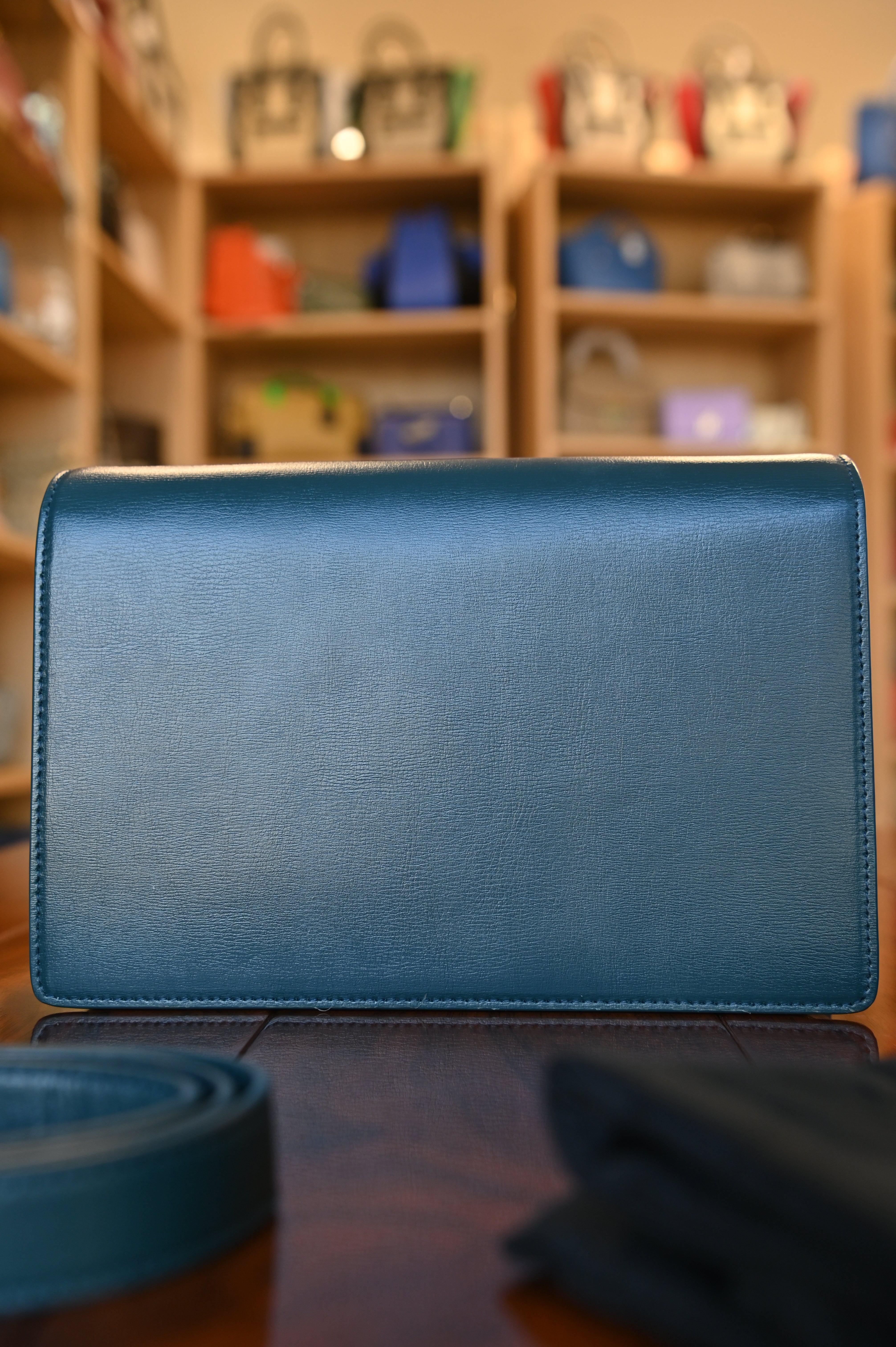 Saint Laurent Dark Green Bellechasse Shoulder Bag