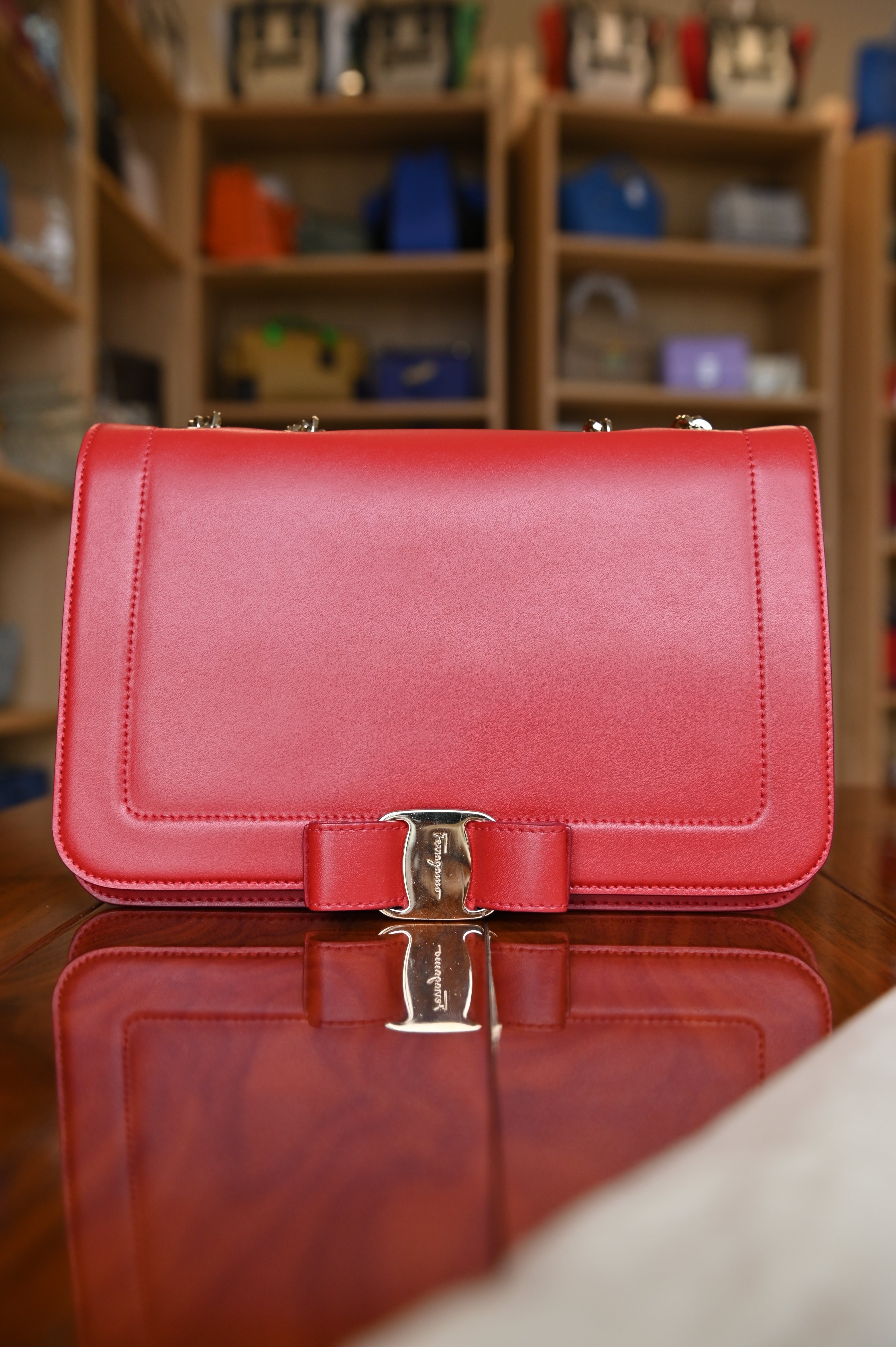 Salvatore Ferragamo Red Shoulder Bag