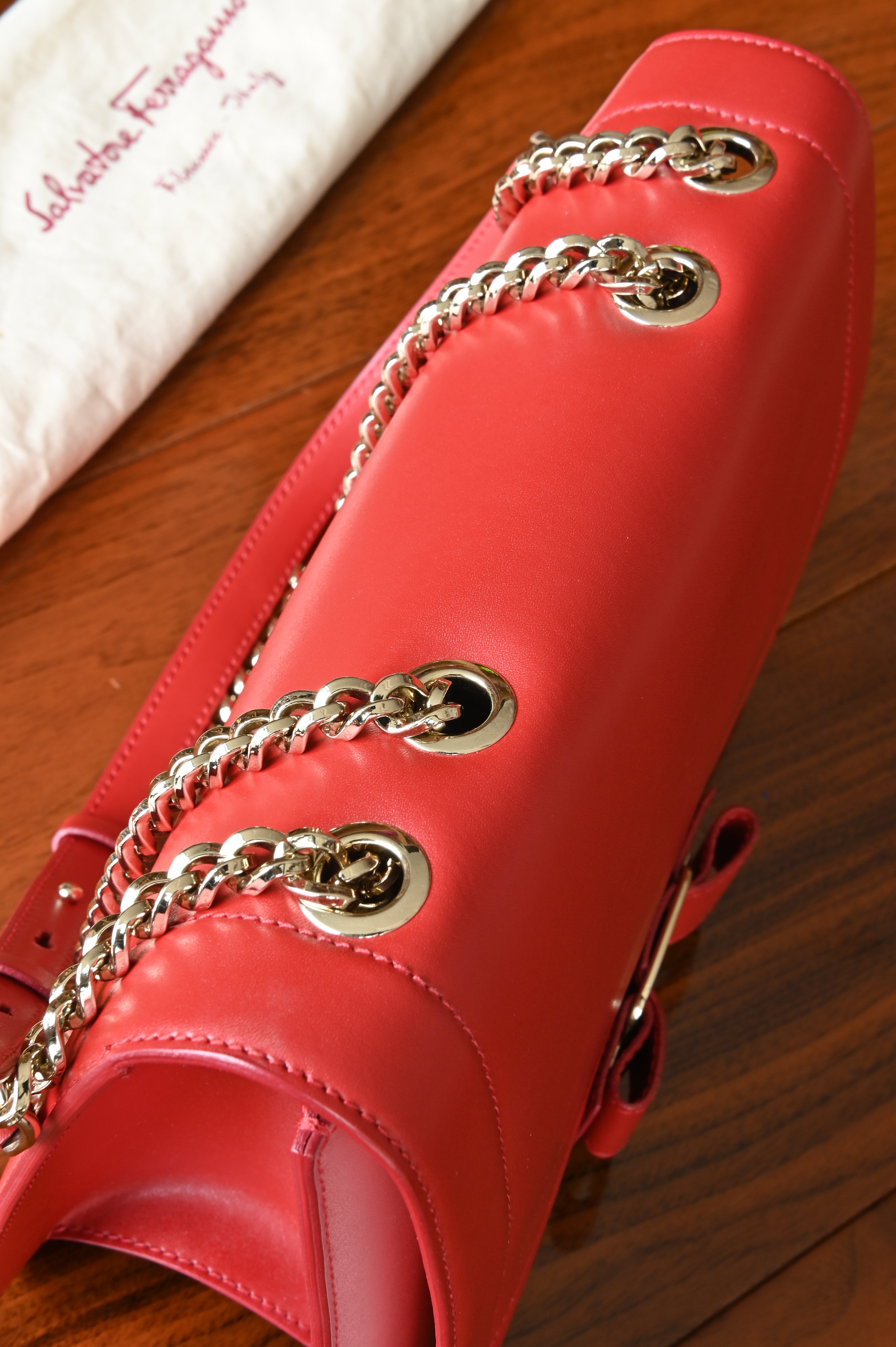 Salvatore Ferragamo Red Shoulder Bag
