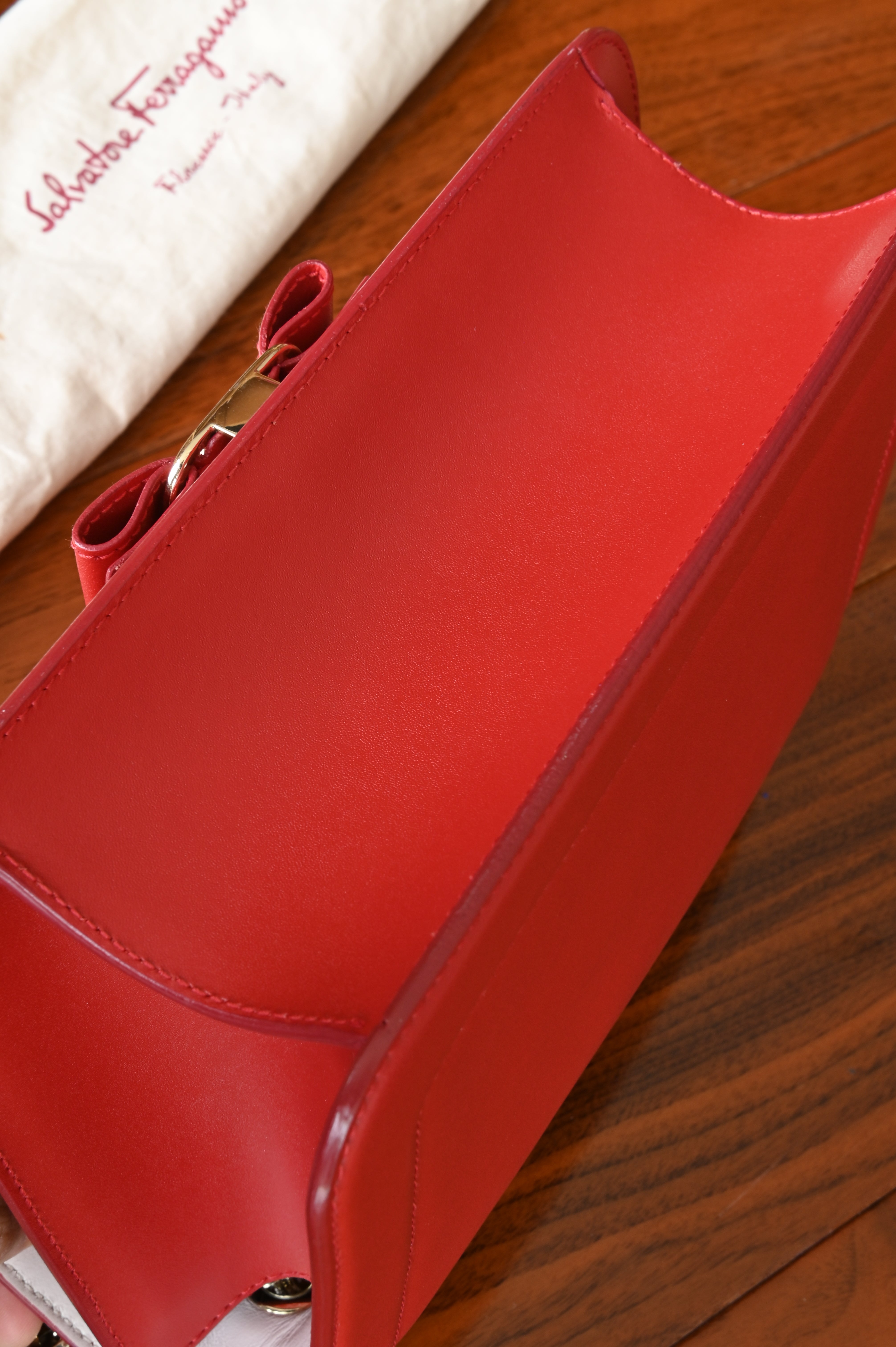 Salvatore Ferragamo Red Shoulder Bag