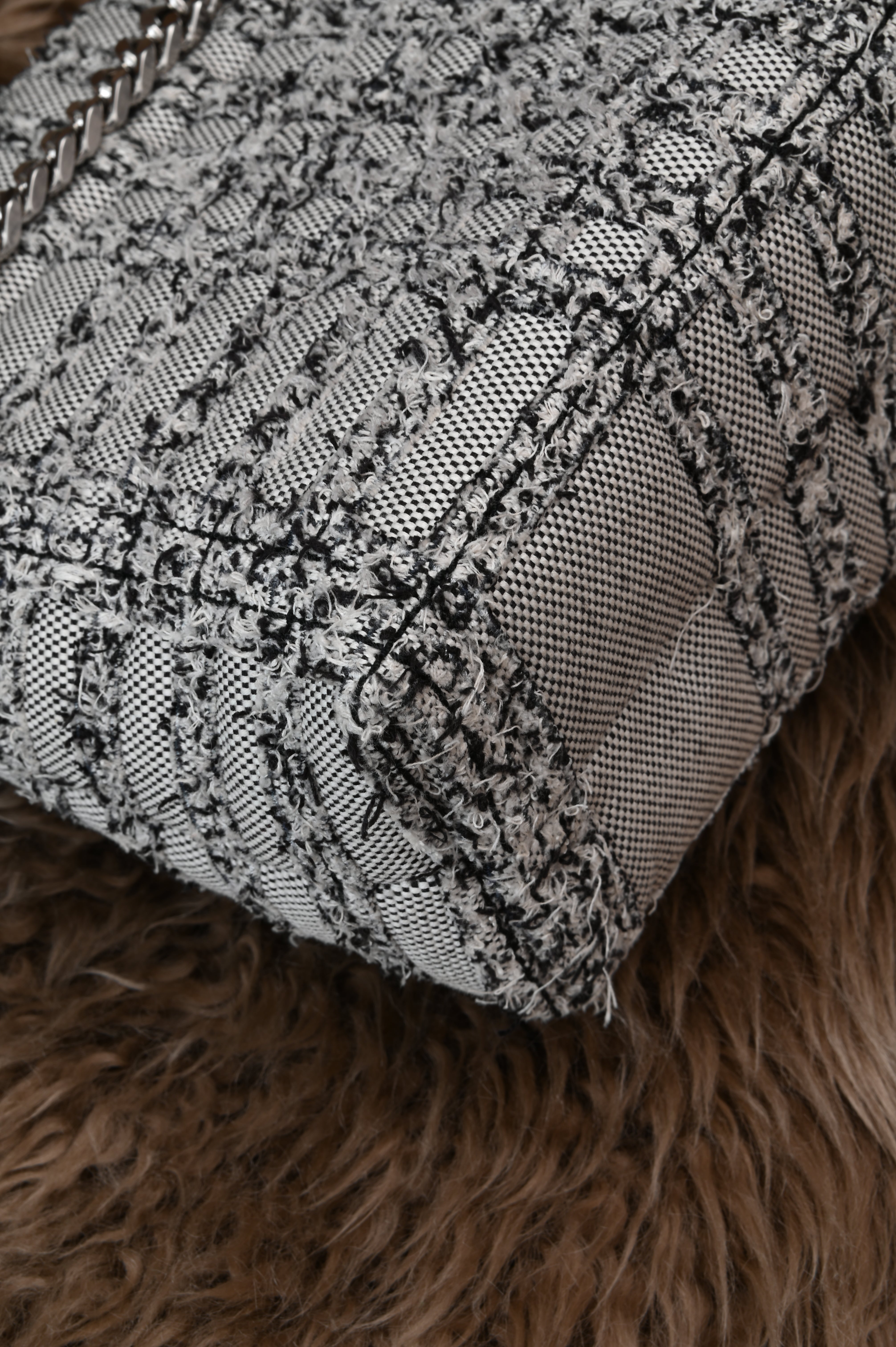 Burberry Small Lola Tweed Shoulder Bag