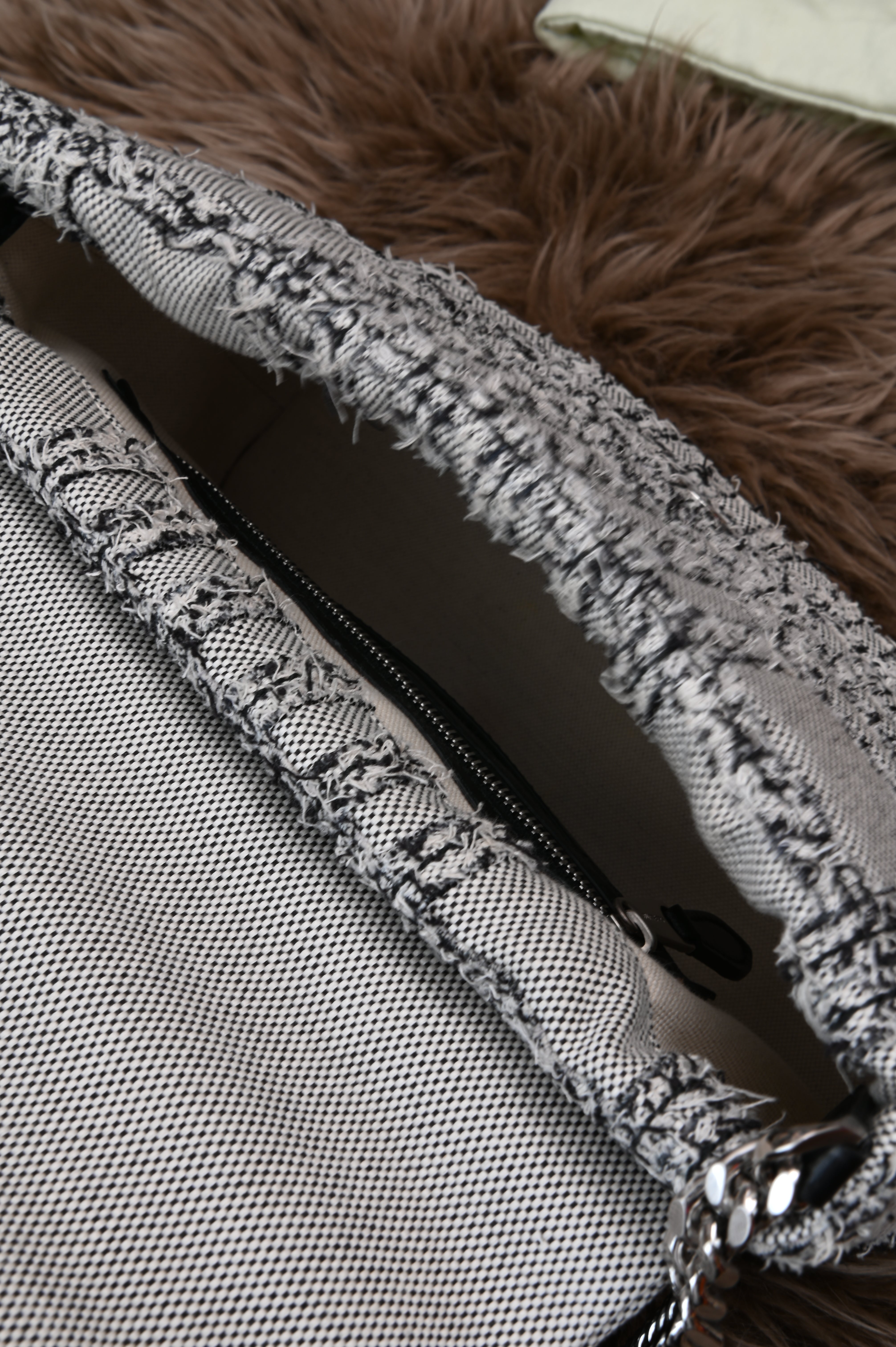 Burberry Small Lola Tweed Shoulder Bag