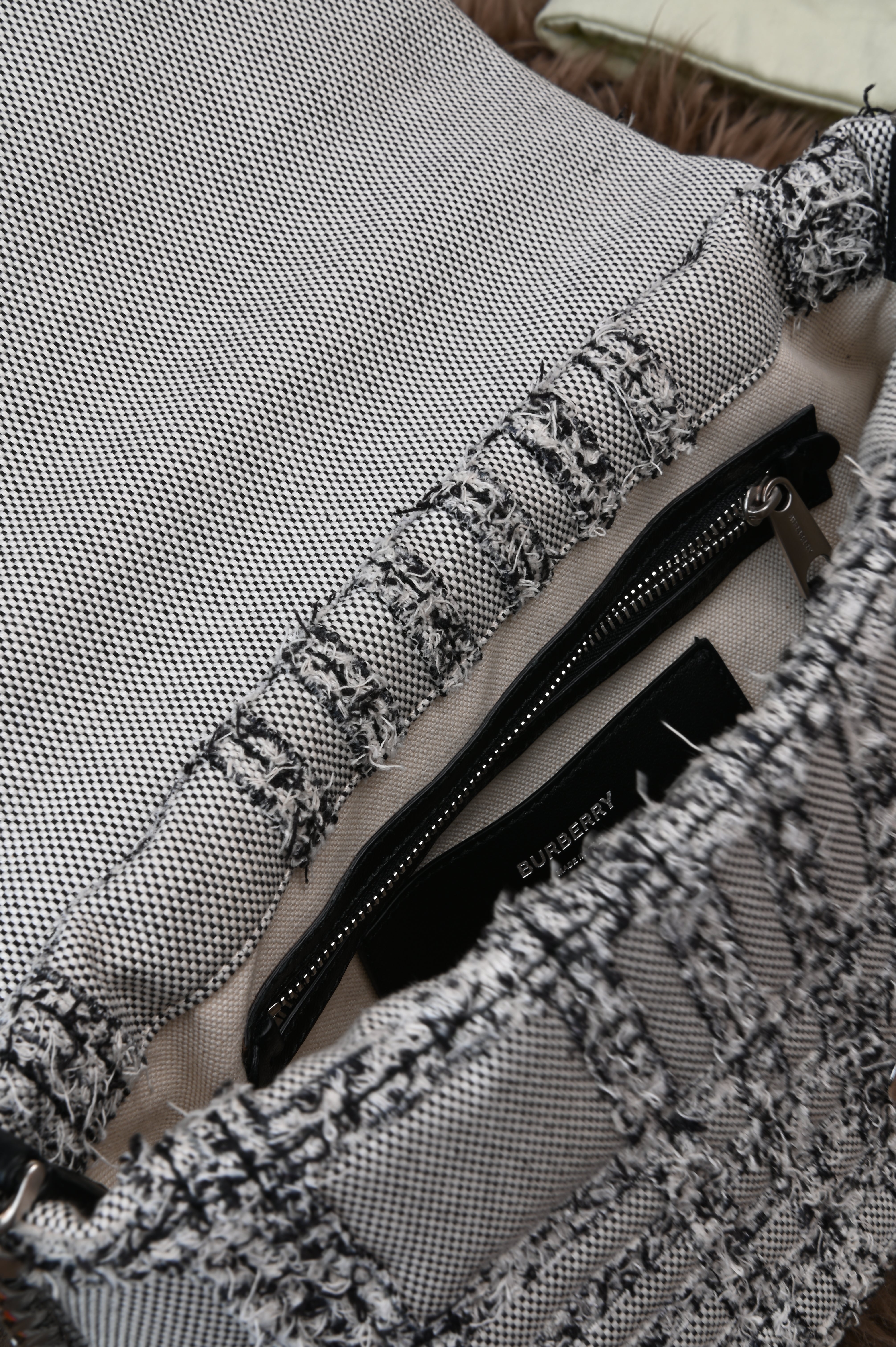 Burberry Small Lola Tweed Shoulder Bag