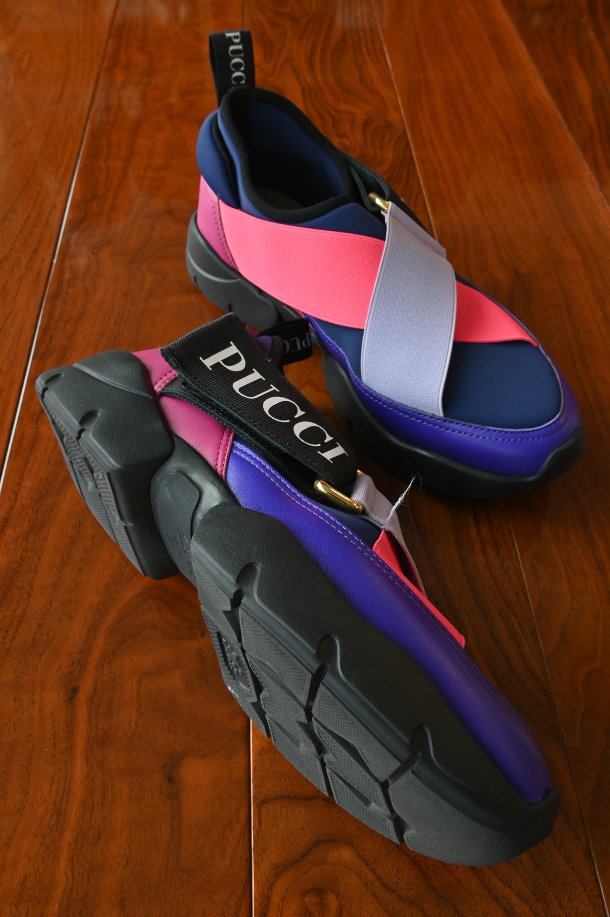 Emilio Pucci Tricolor Sports Sneakers left