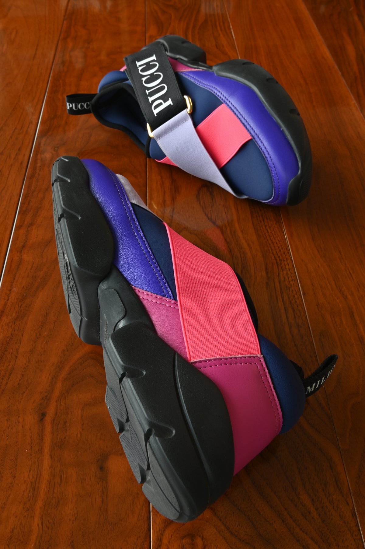 Emilio Pucci Tricolor Sports Sneakers side two