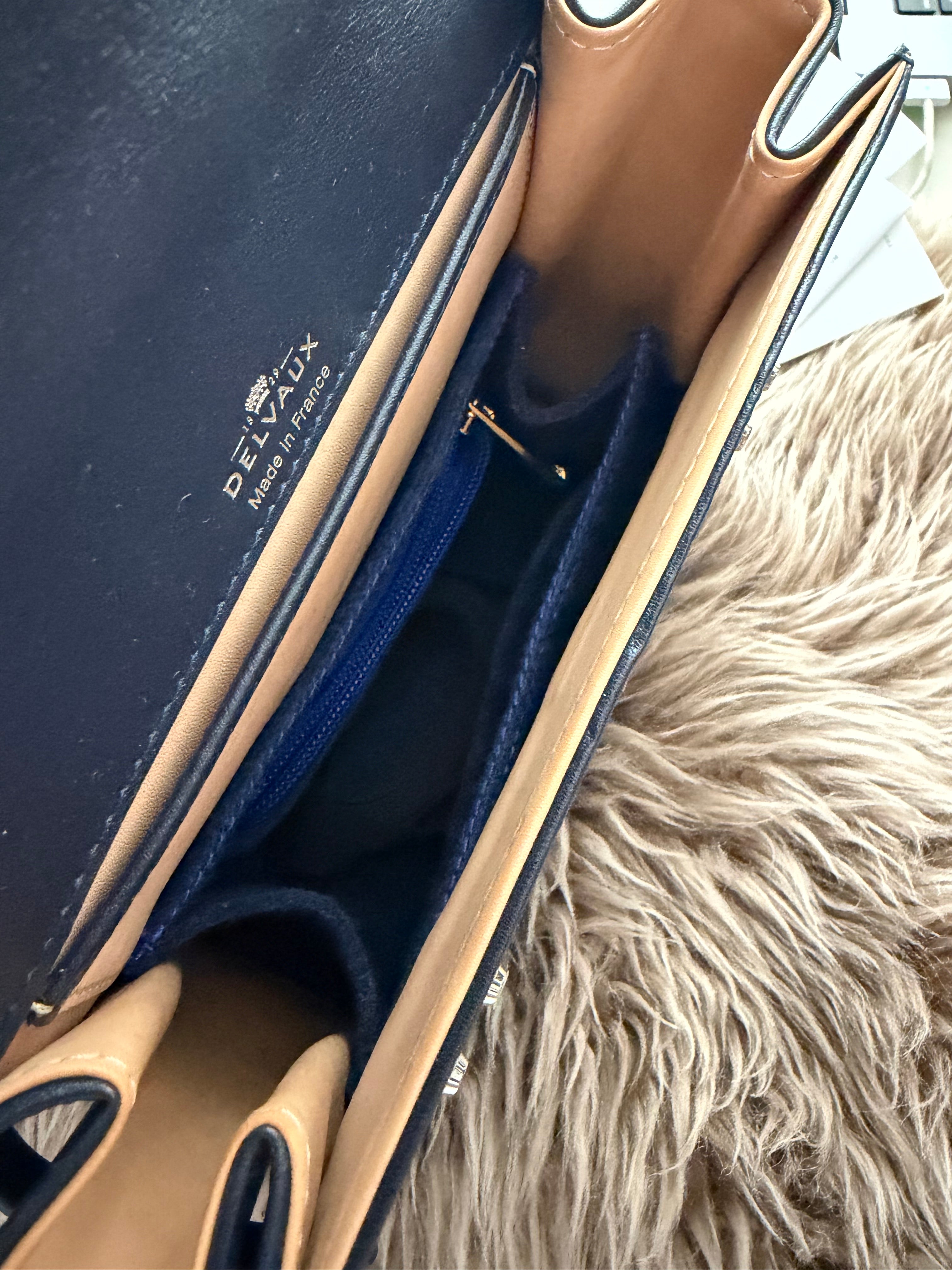 Delvaux Tempête PM Antwerp Blue Top Handle