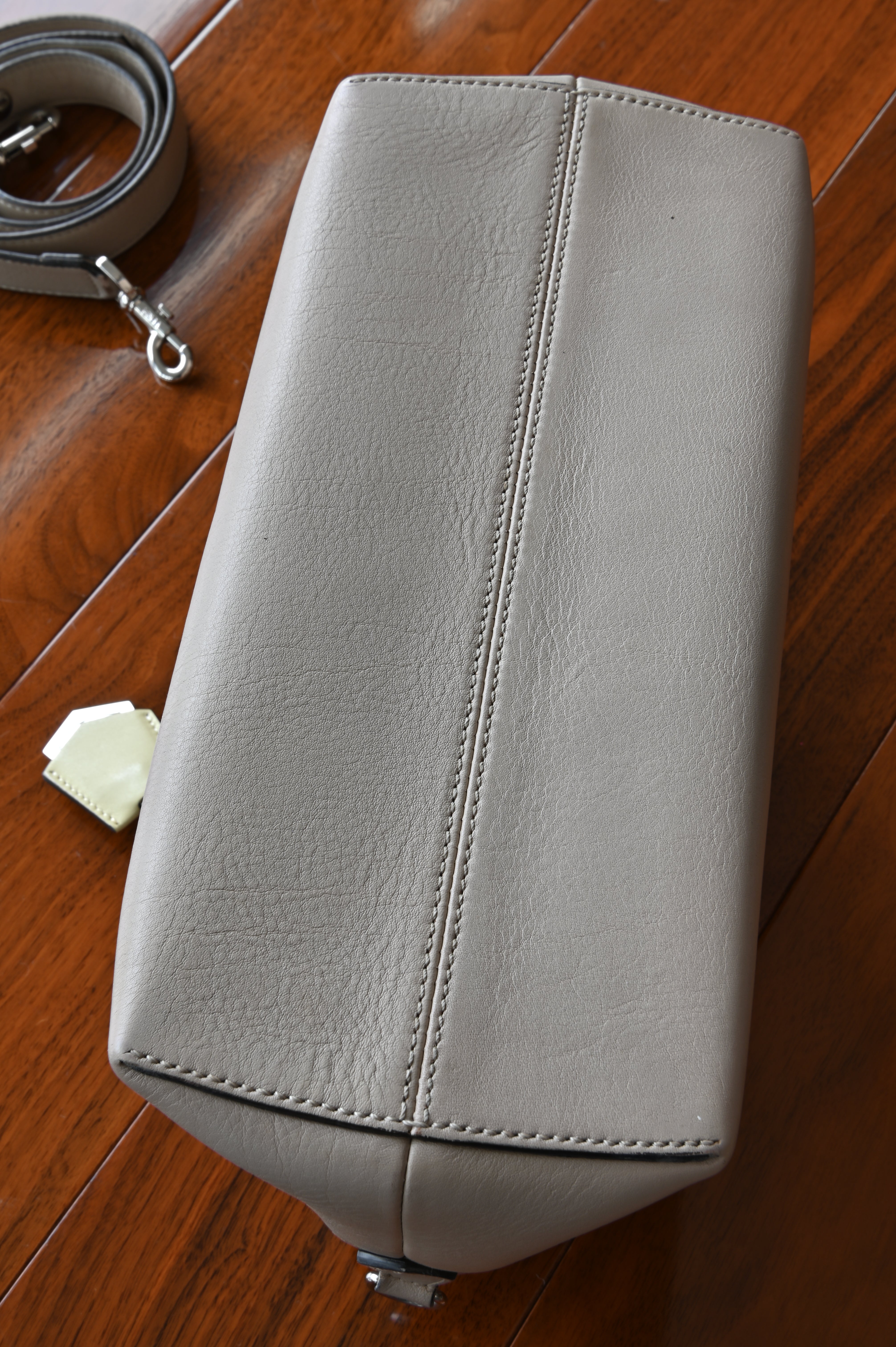 Fendi By The Way Taupe Shoulder Bag bottom