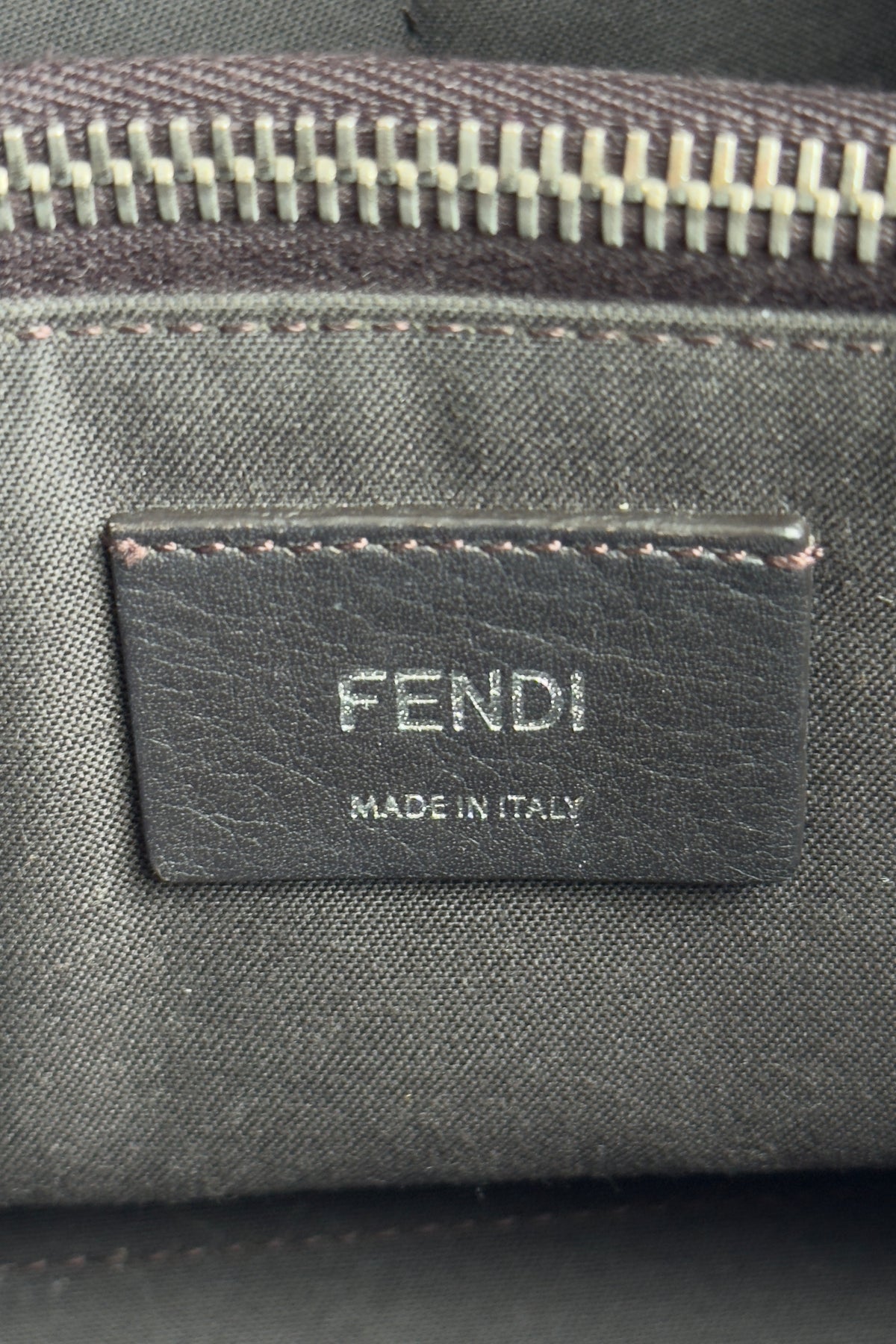 Fendi By The Way Taupe Shoulder Bag logo