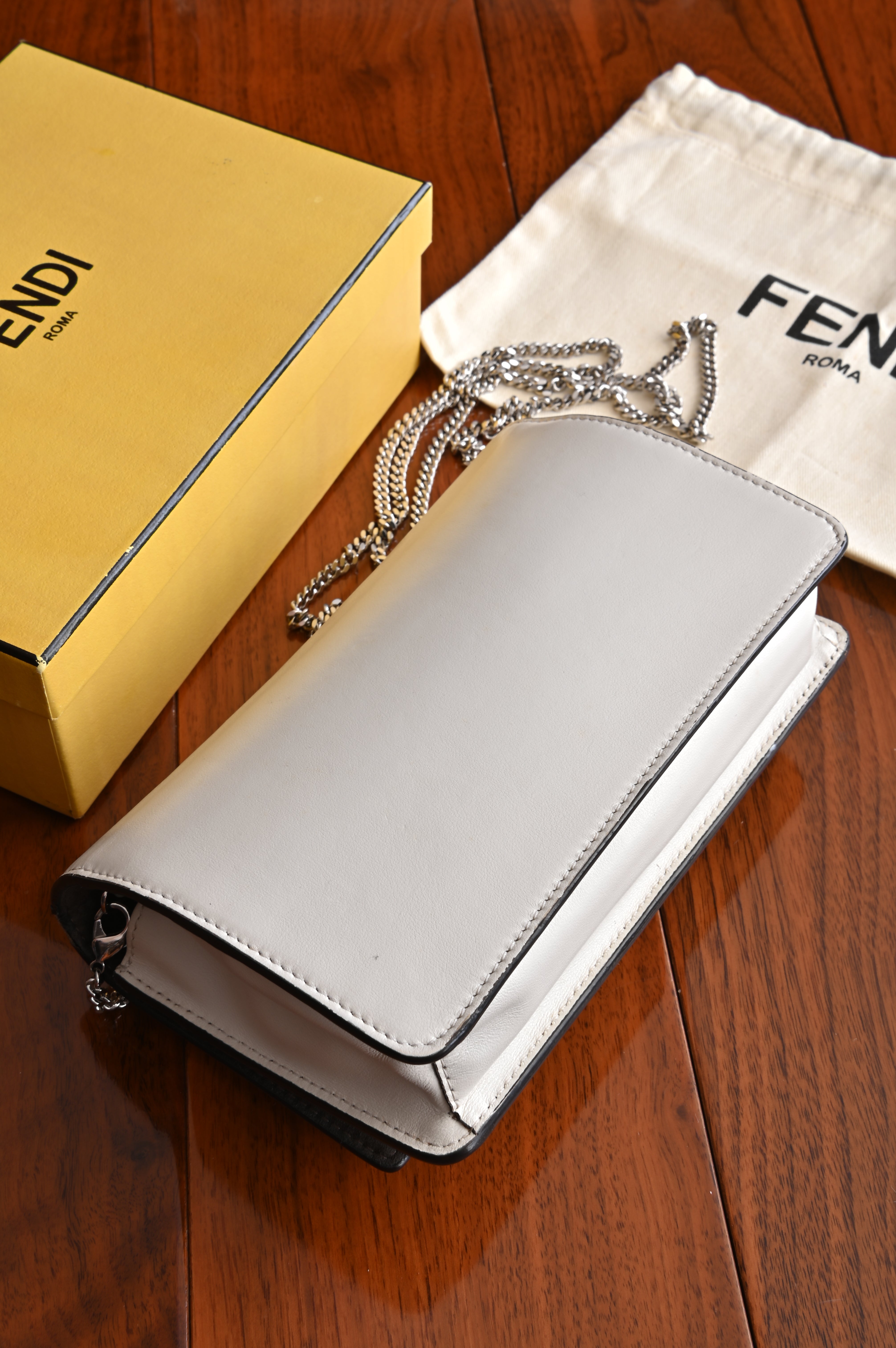 Fendi Floral Wallet on Chain Multicolor Bag back