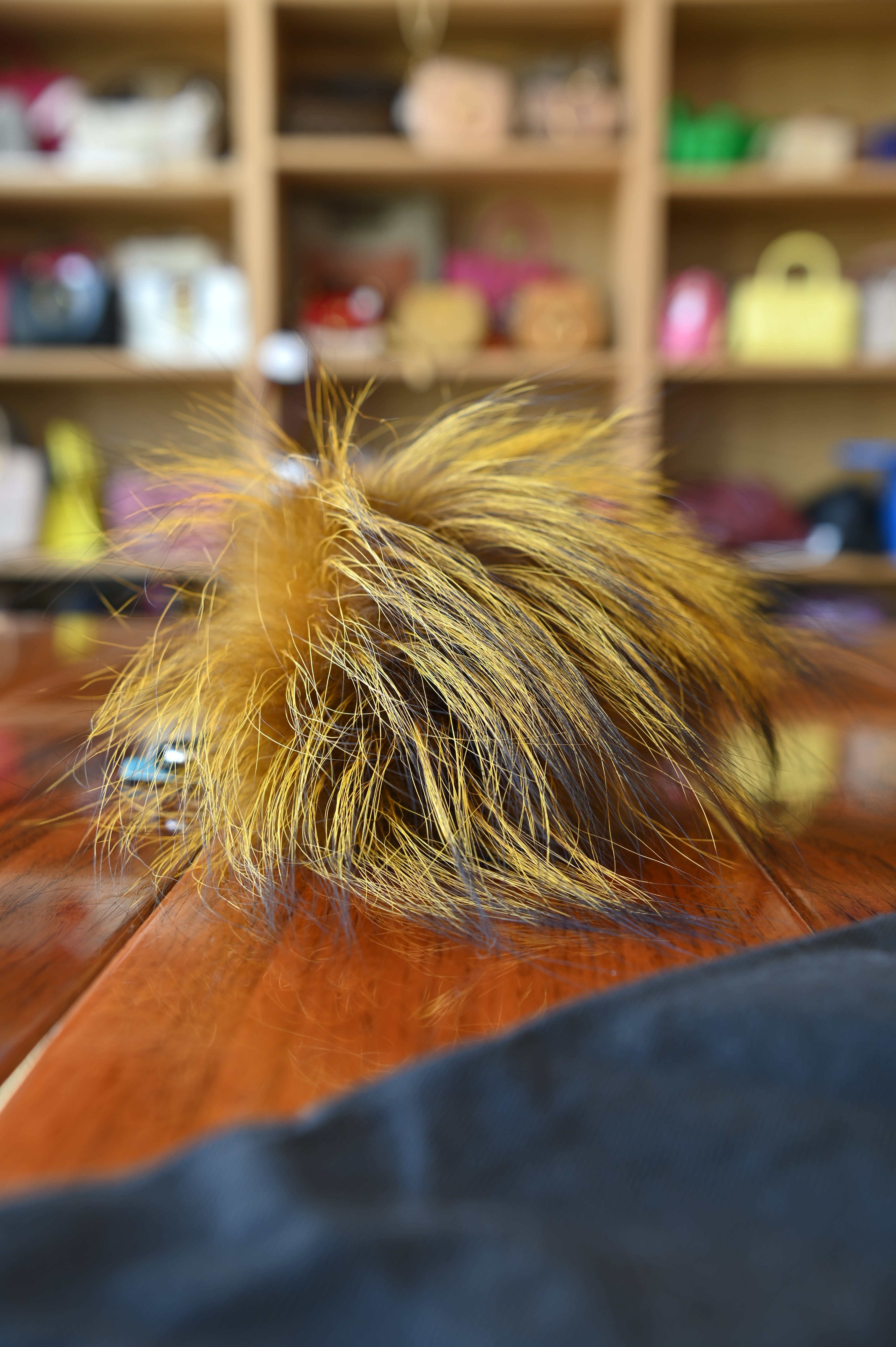 Fendi Lucy Jr Fox Fur Monster Bug Charm bottom