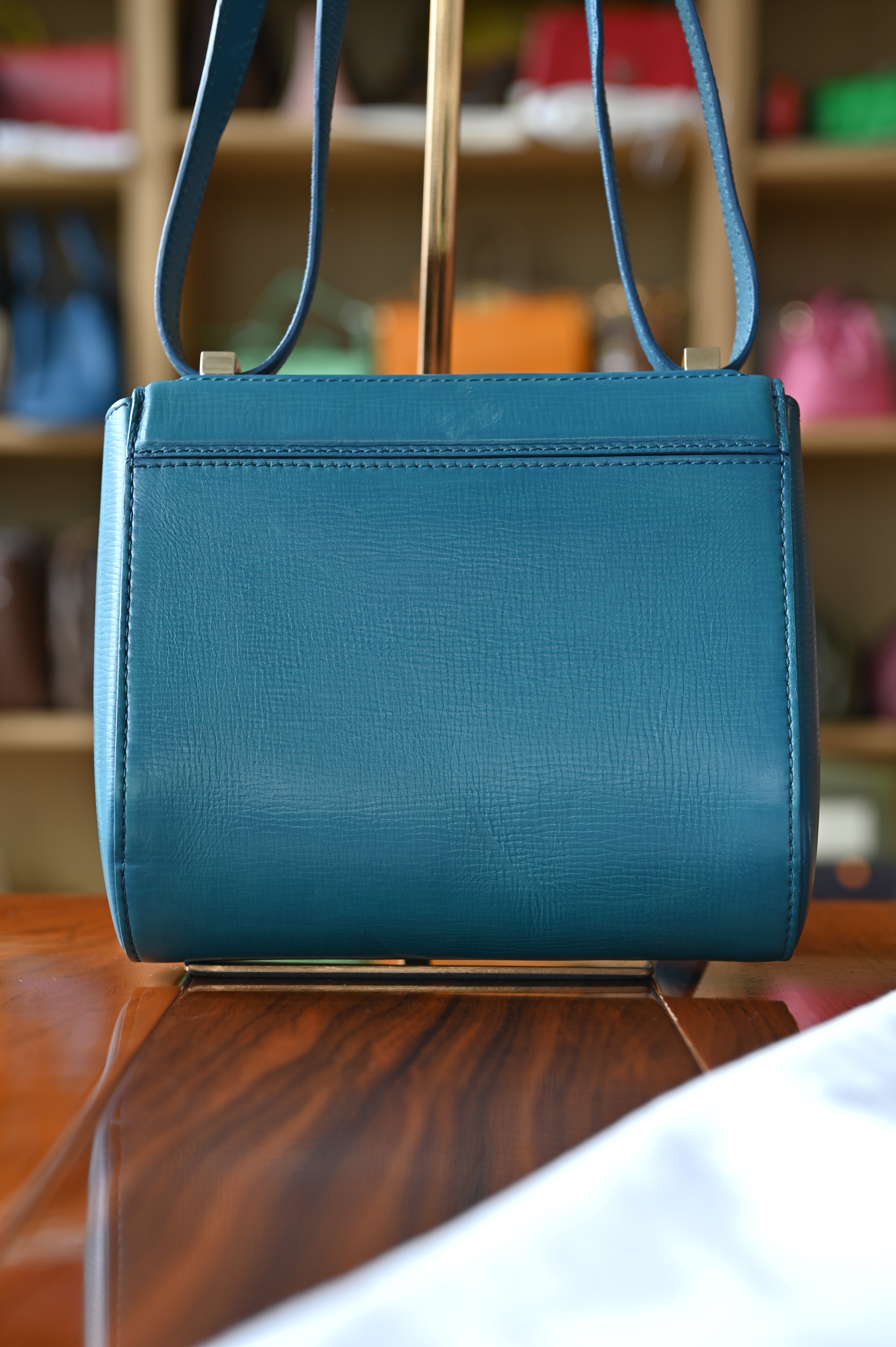 Givenchy Turquoise Pandora Box Bag back