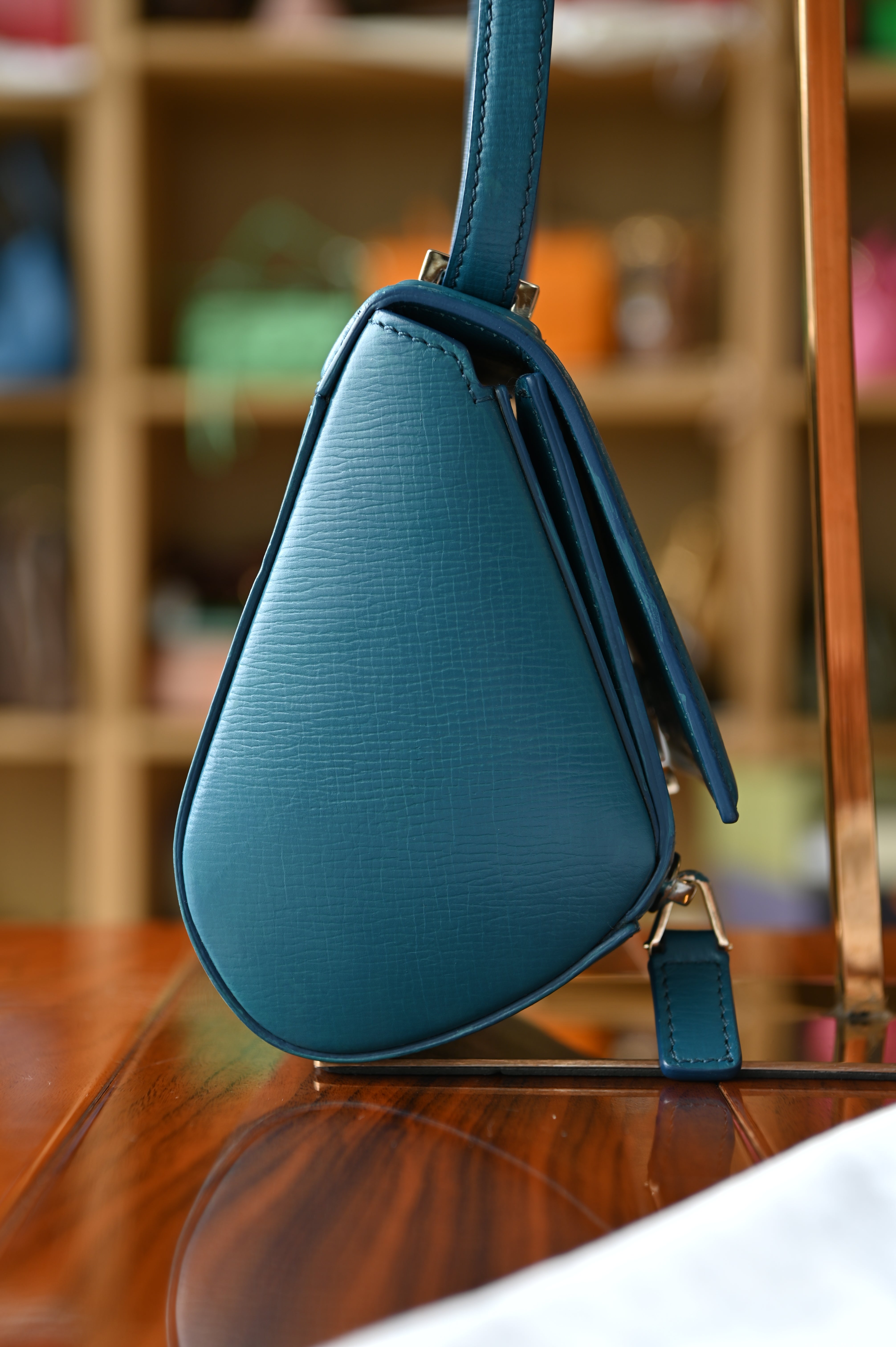 Givenchy Turquoise Pandora Box Bag side