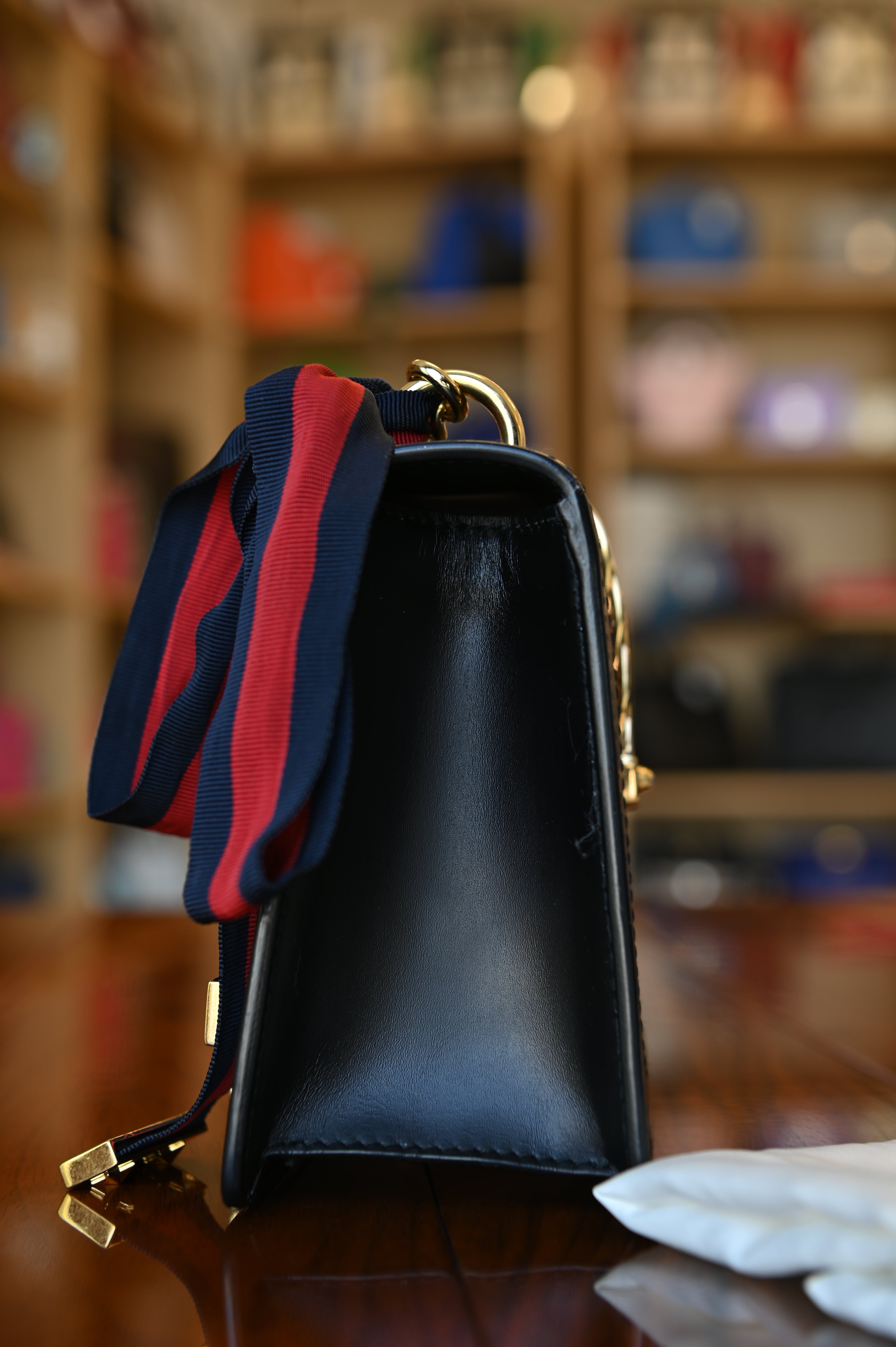 Gucci Black Sylvie Bag right