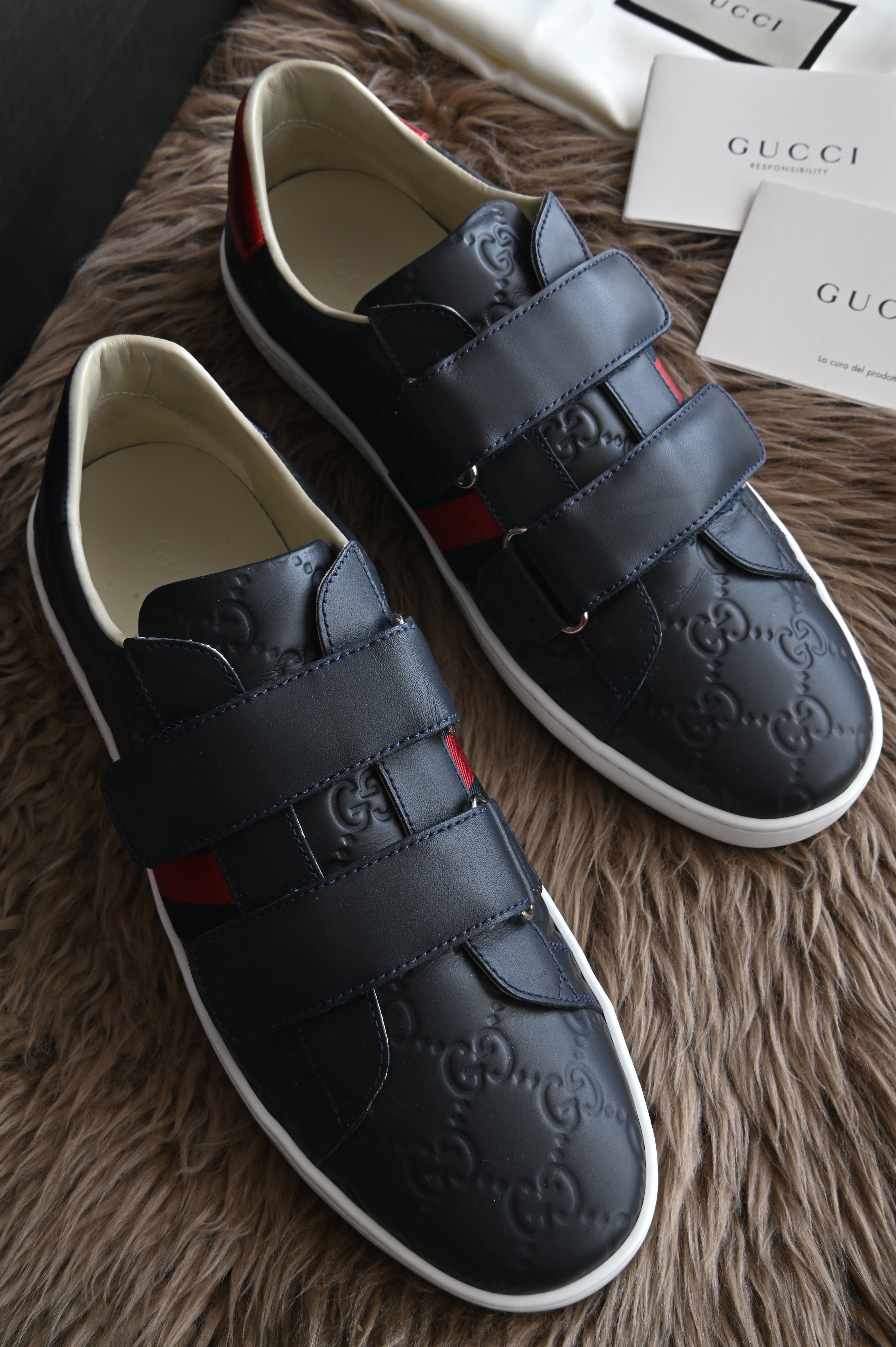 Gucci GG Ace Velcro Sneakers front
